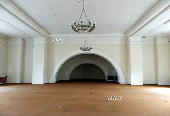 Interior view of the University of Tartu Church. rephoto