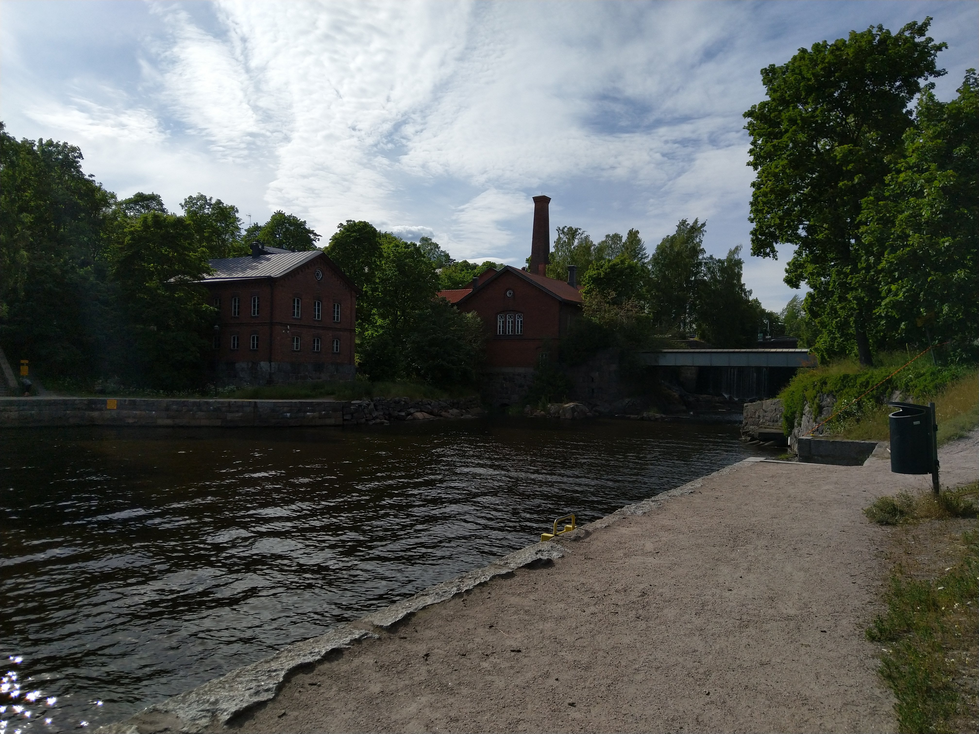 Vanhankaupunginkoski. Vanhankaupunginkosken rakennuksia. rephoto