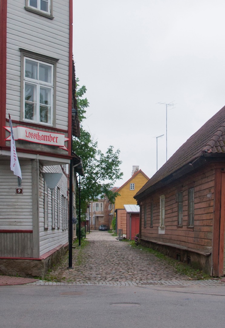 trükipostkaart, Viljandi, Munga tn algus, u 1912, foto A. Livenstroem rephoto