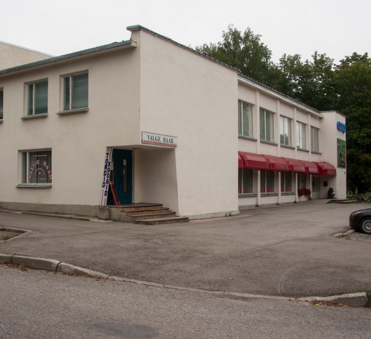 Kauplus-söökla Elvas, vaade. Tüüpprojekt 59-116, arh Koidu Lassmann rephoto