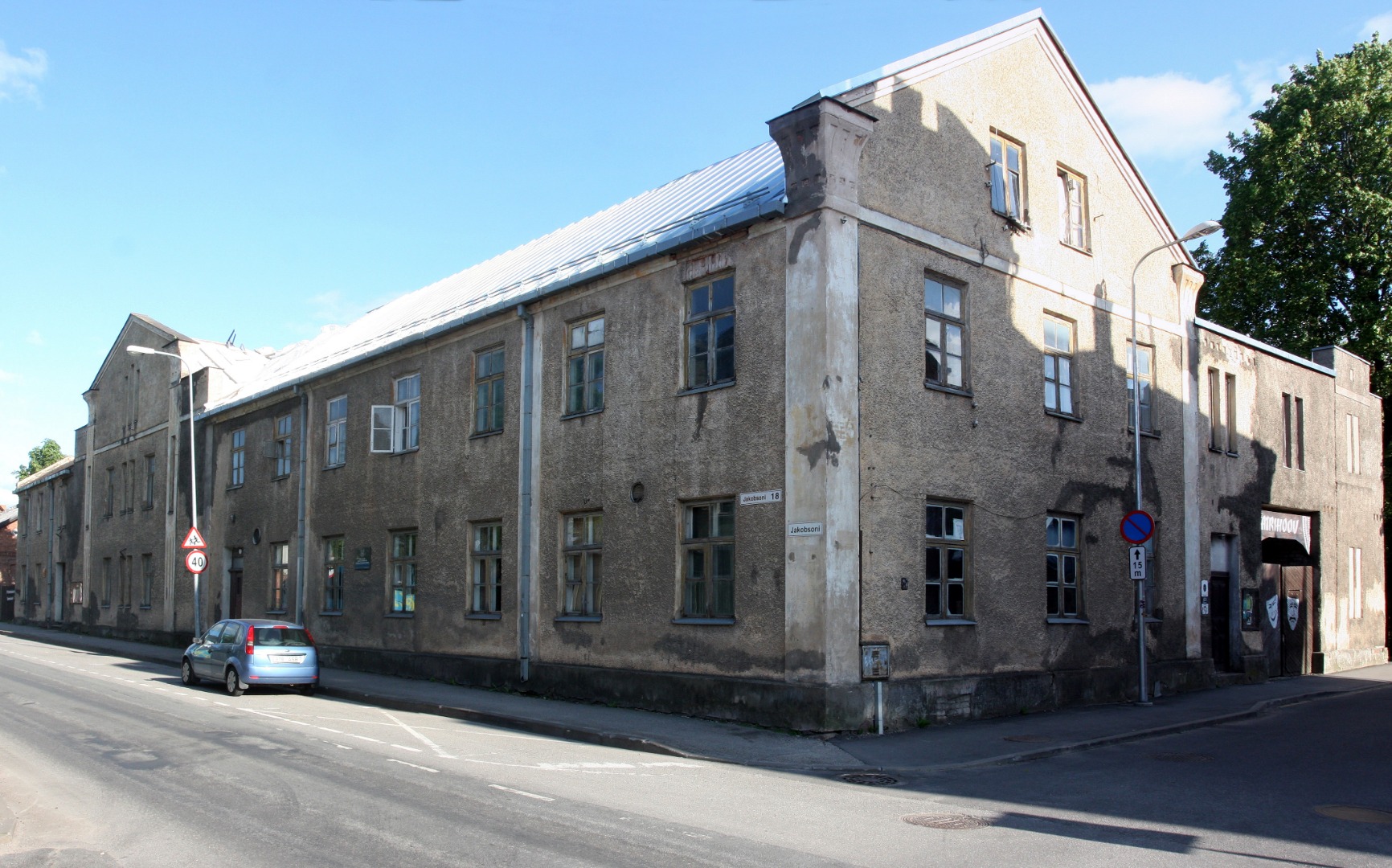 Postcard, Viljandi, Jakobson tn 18, Seltsi Koit maja rephoto