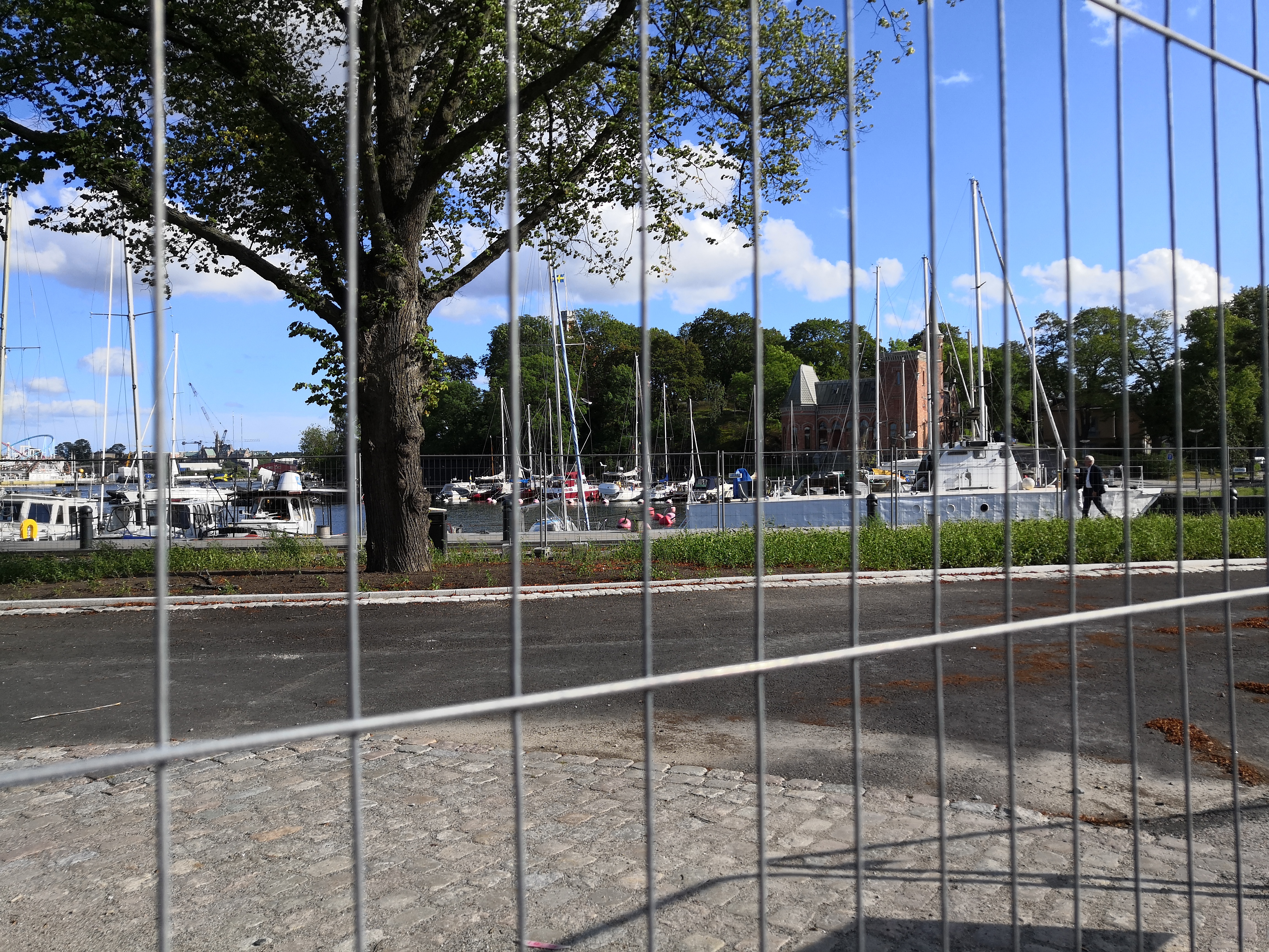 Winter view towards Kastellholmen Island, Stockholm, Sweden rephoto