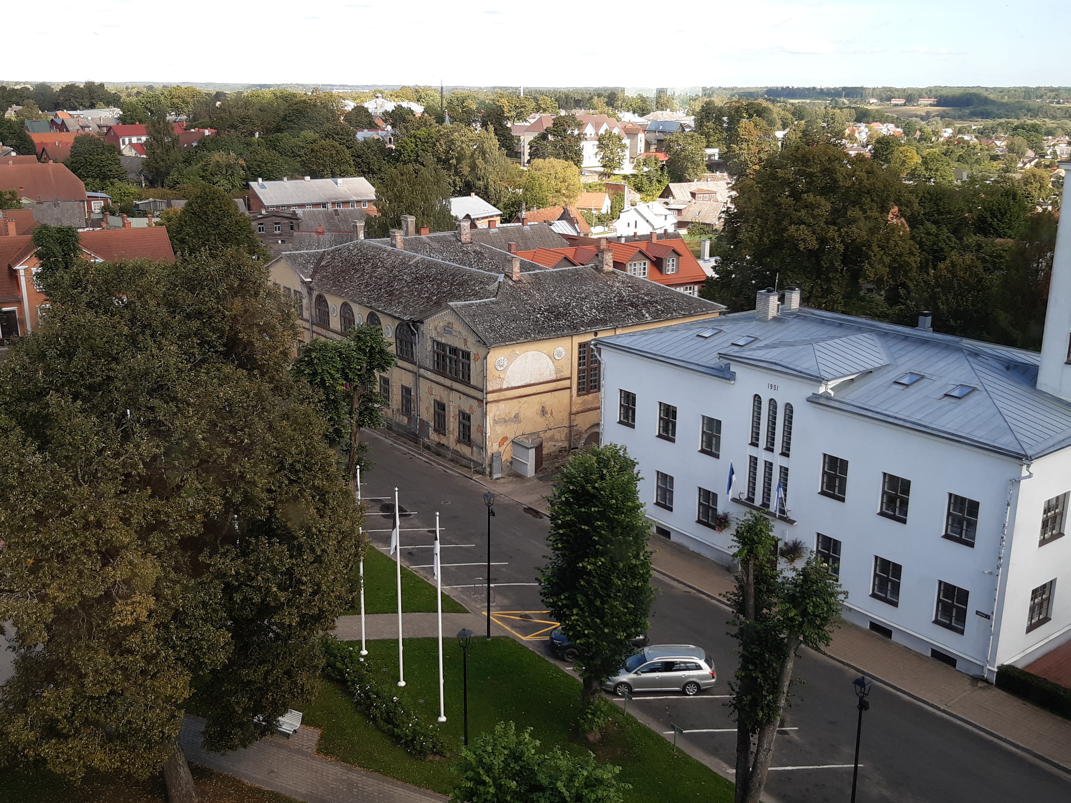 foto albumis, Viljandi, Linnu tn veetornist, 1925, foto J. Riet rephoto