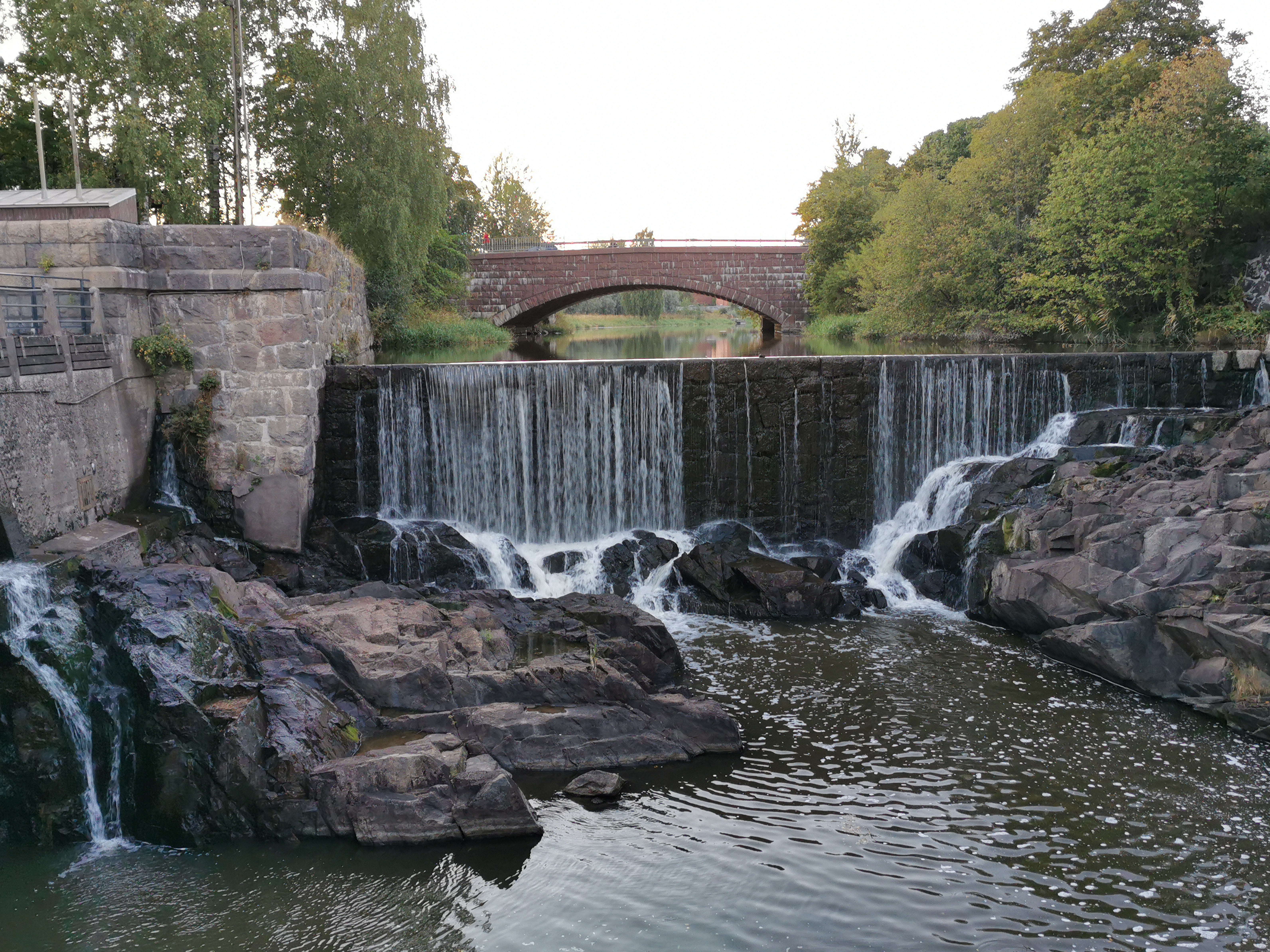 Vantaanjoki, Vanhankaupunginkoski ja maantiesilta. rephoto