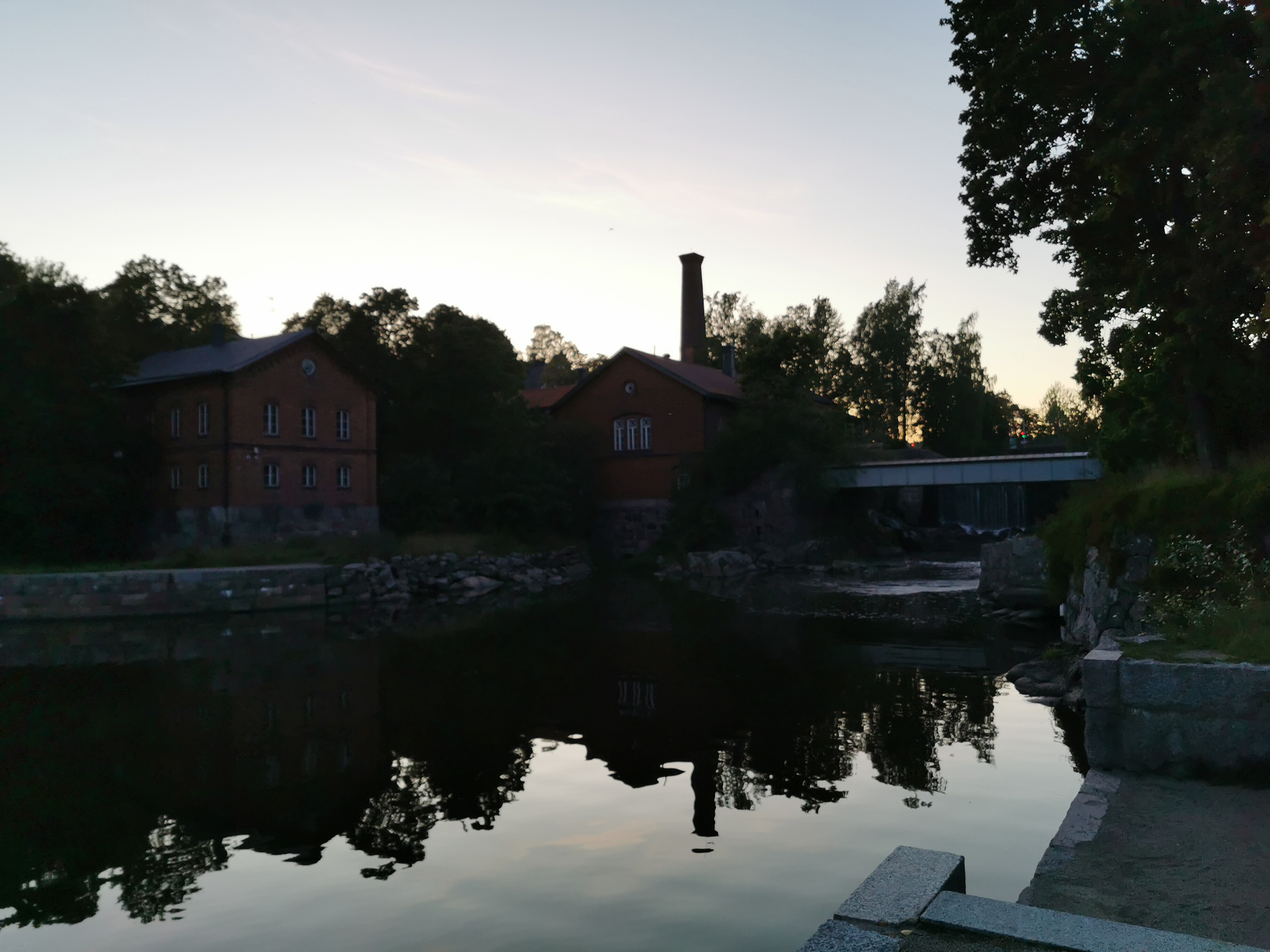 Vanhankaupunginkoski. Vanhankaupunginkosken rakennuksia. rephoto