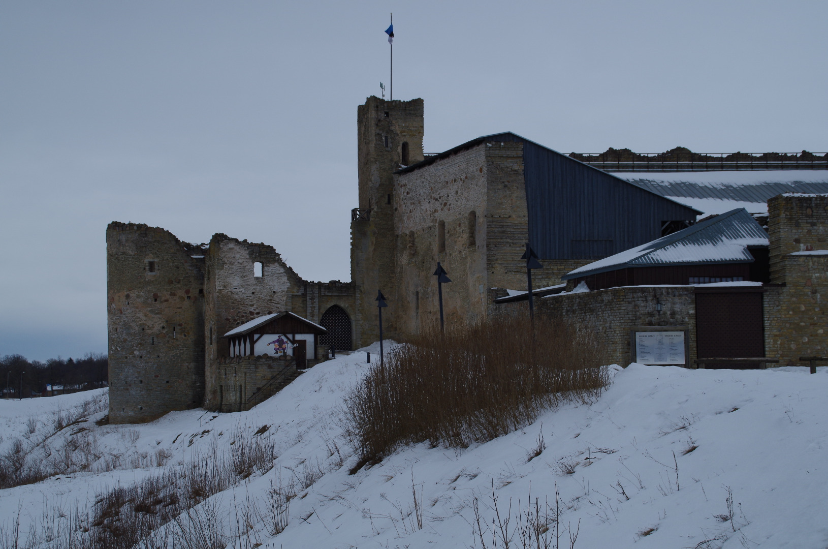 The ruins of Rakvere fortress. rephoto