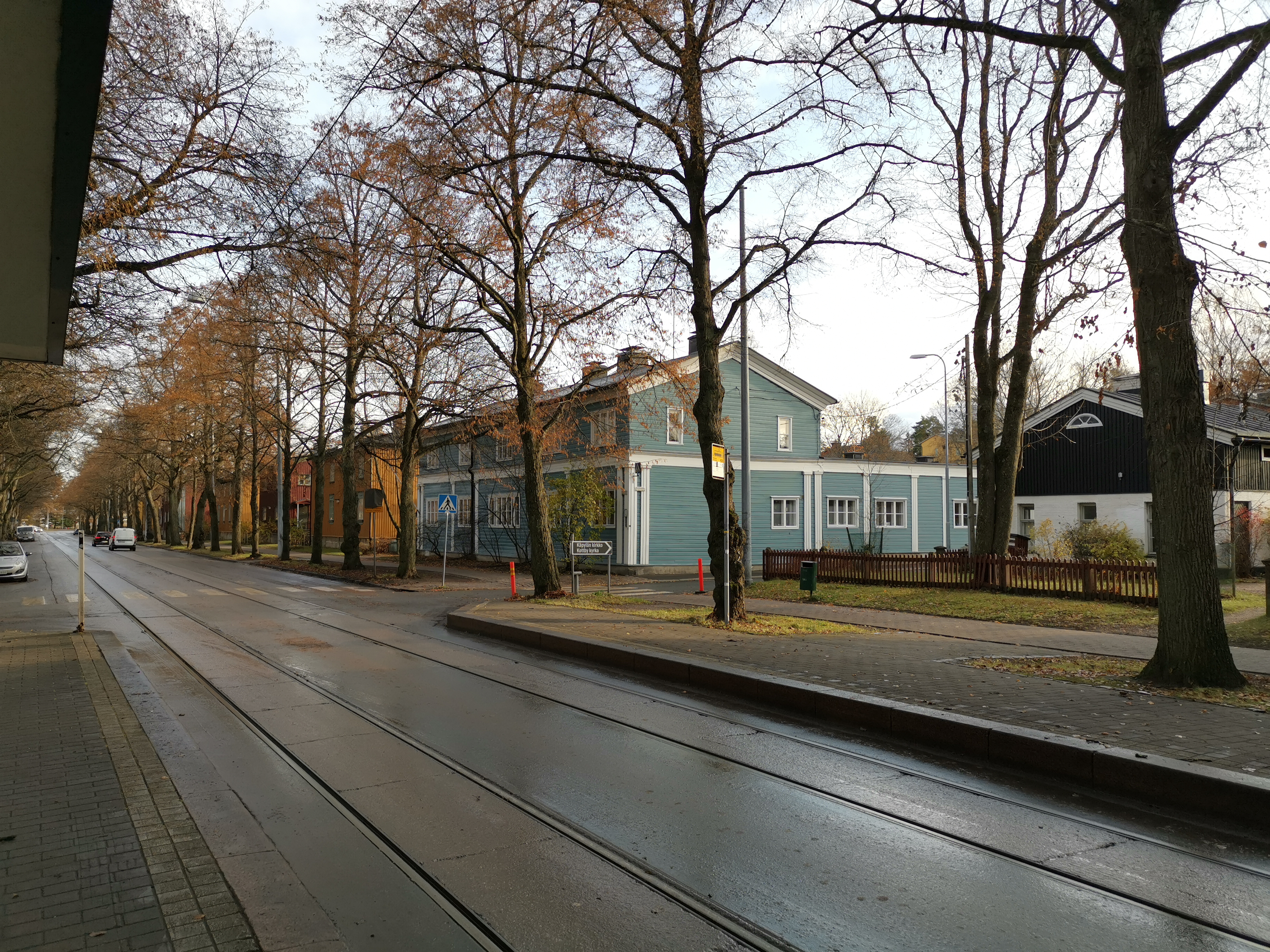 Pohjolankatu. Oikealla Elannon myymälä Pohjolankatu 27. - Metsolantie. rephoto