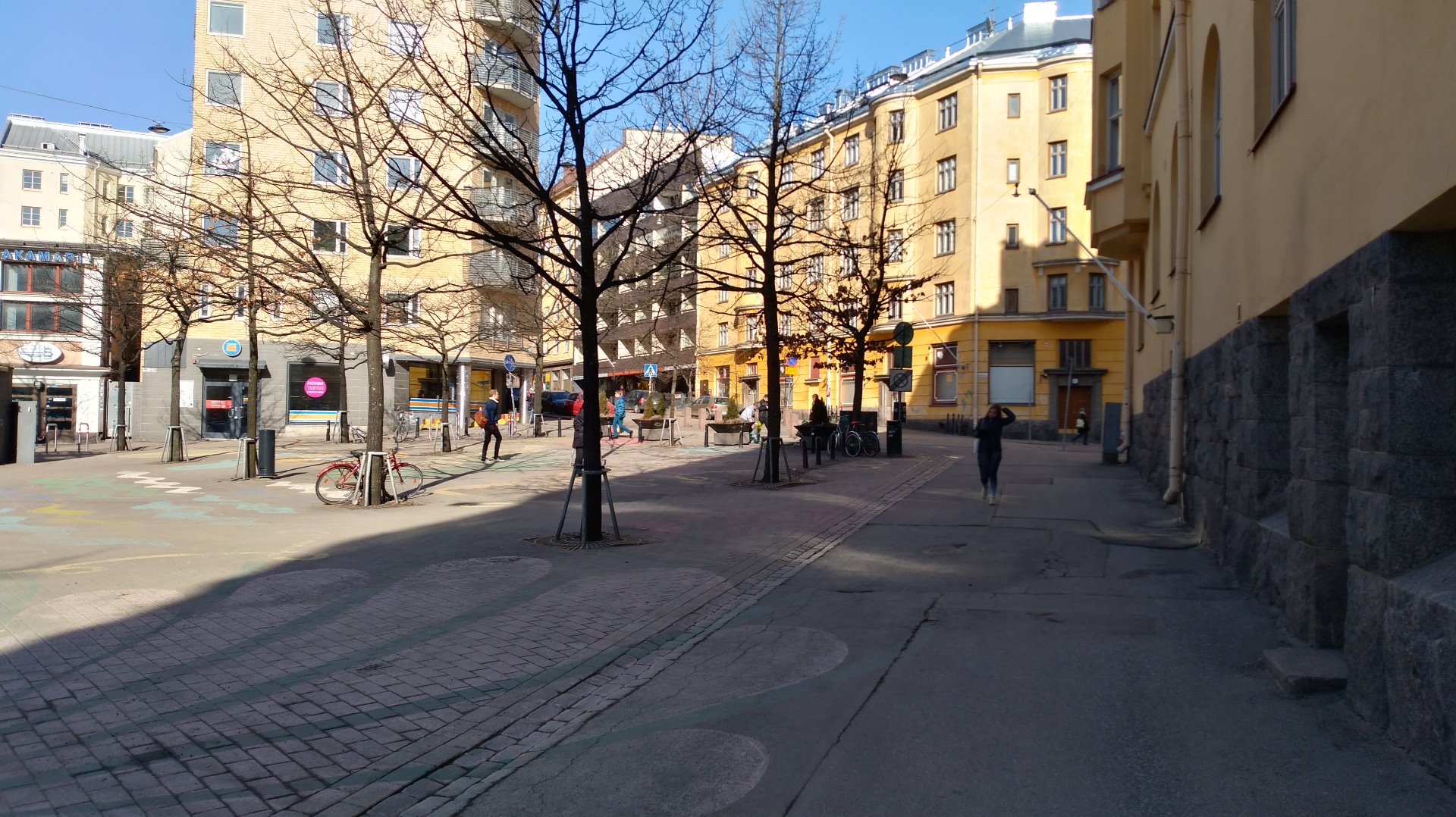 Sörnäisten metroaseman rakentamista Vaasanpuistikossa. rephoto