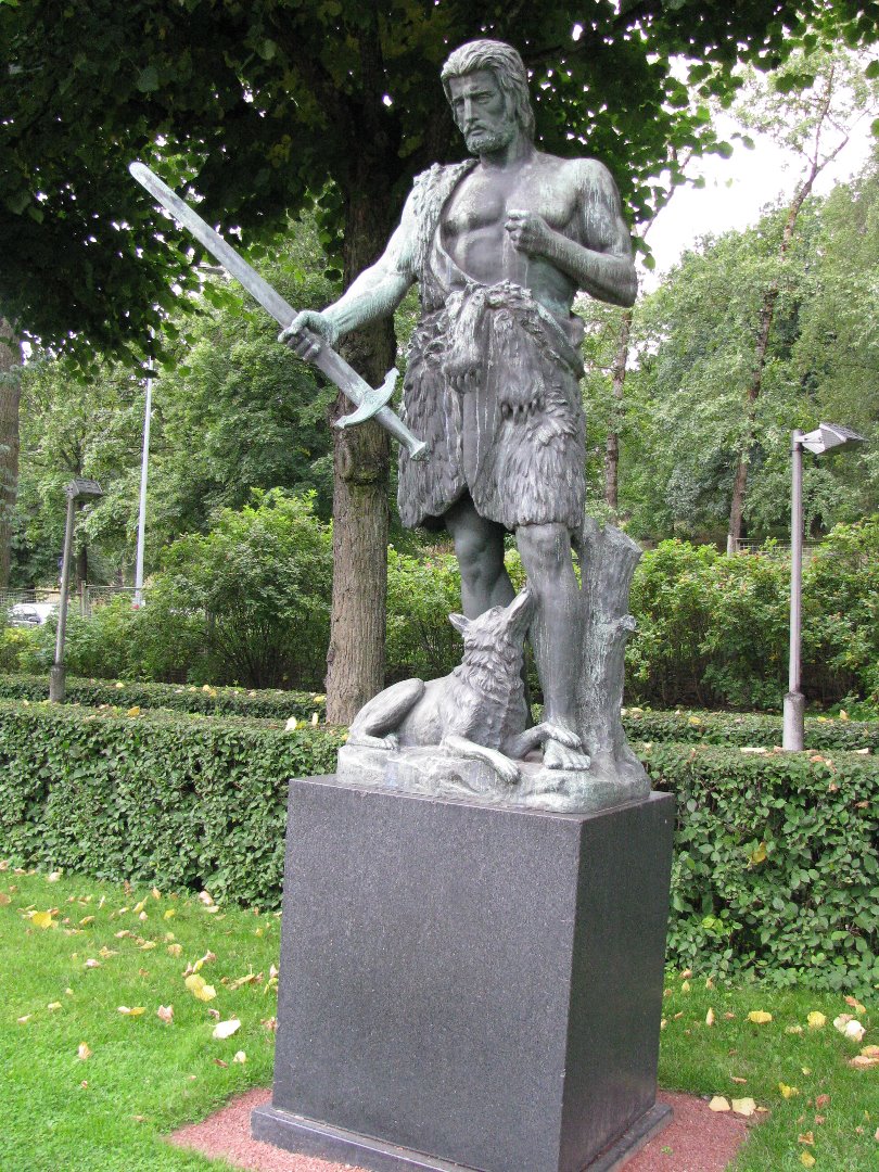 C. E. Sjöstrandin Kullervo.; Kullervo puhuu miekalleen. rephoto