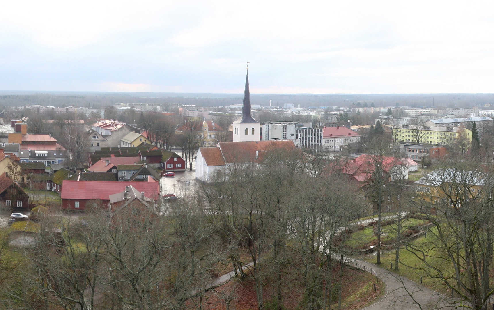 Photo, Paide view 1901. rephoto