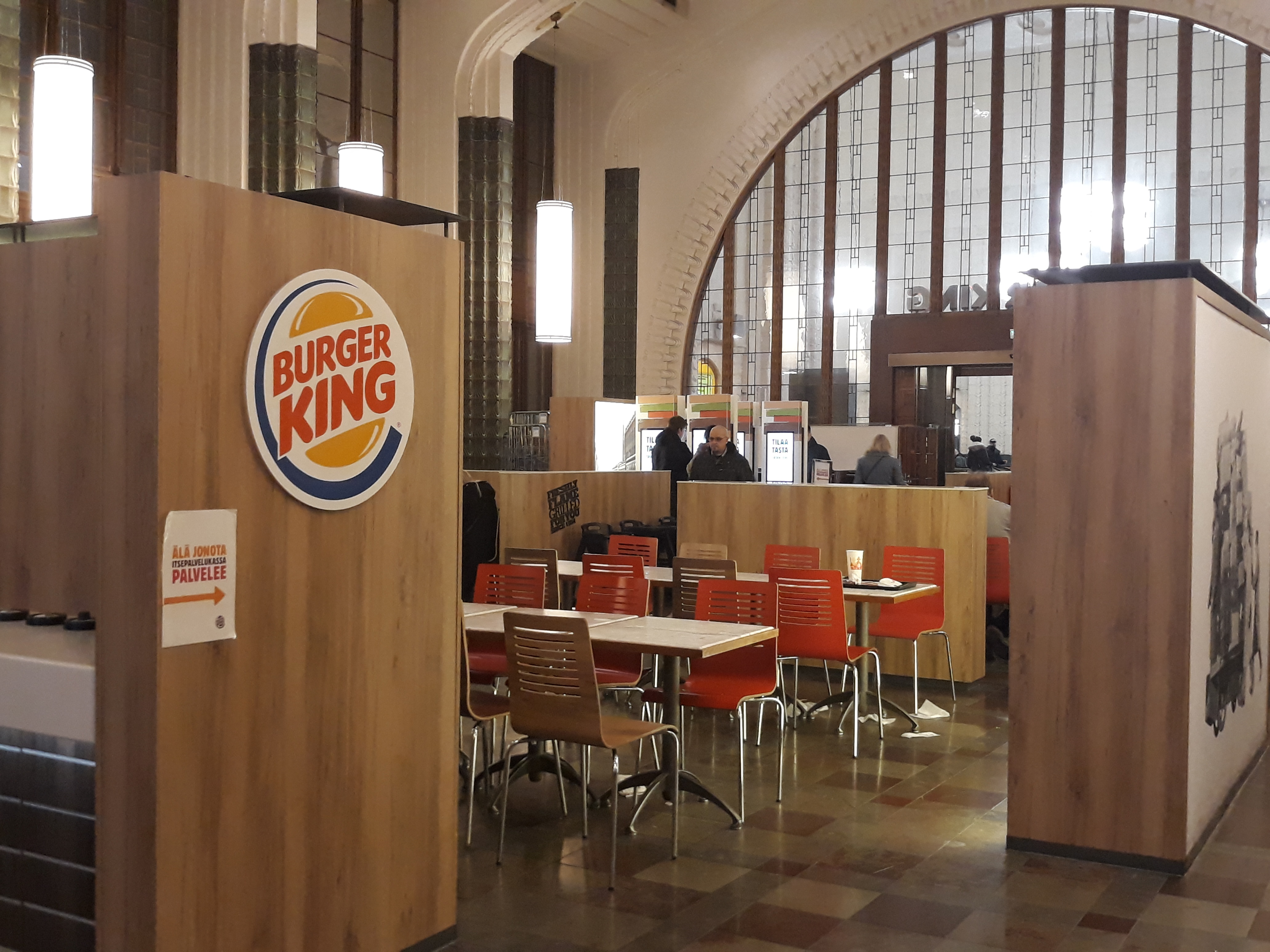 Catering hall of the Helsinki Station Restaurant rephoto