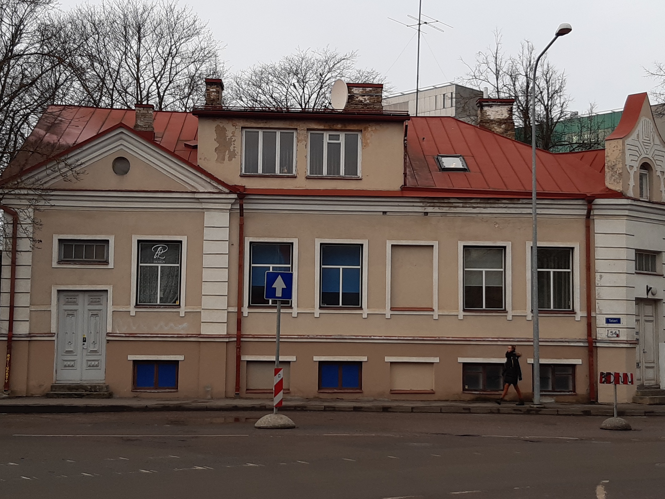 The house where in 1908 VSDTP was located the underground printing house of Tallinn organization Harju county Tallinn Tatari 54 rephoto