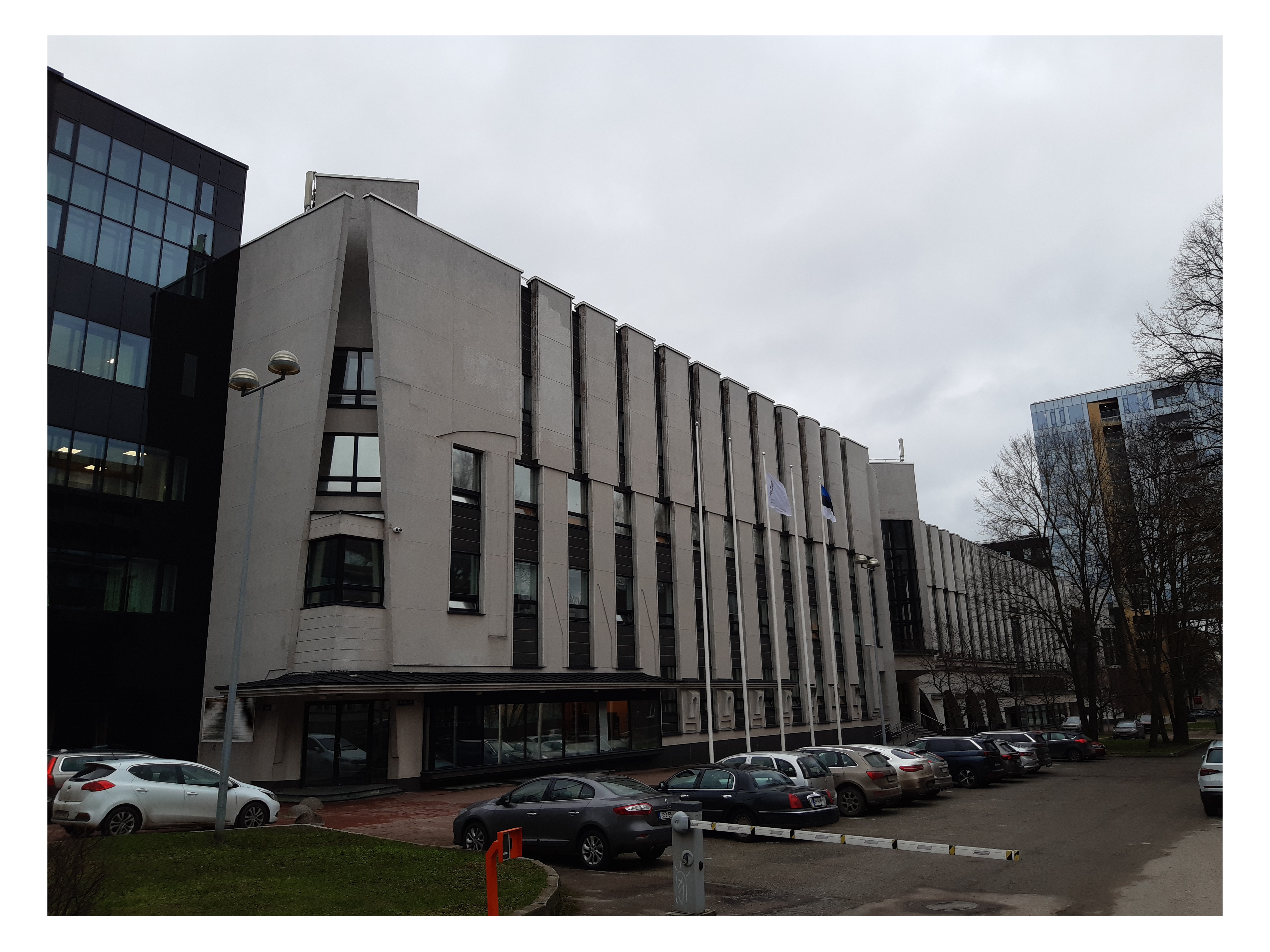 New building of the Estonian Academy of Music in Tallinn on the Rävala puiestee rephoto