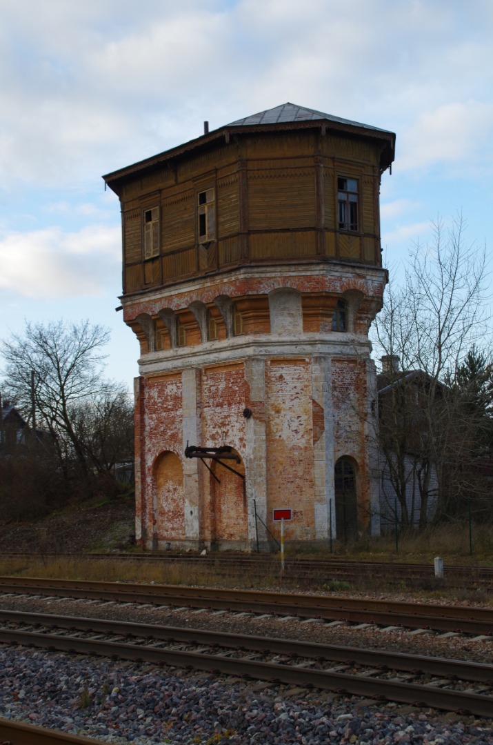 Water Tower at Rakvere Station rephoto