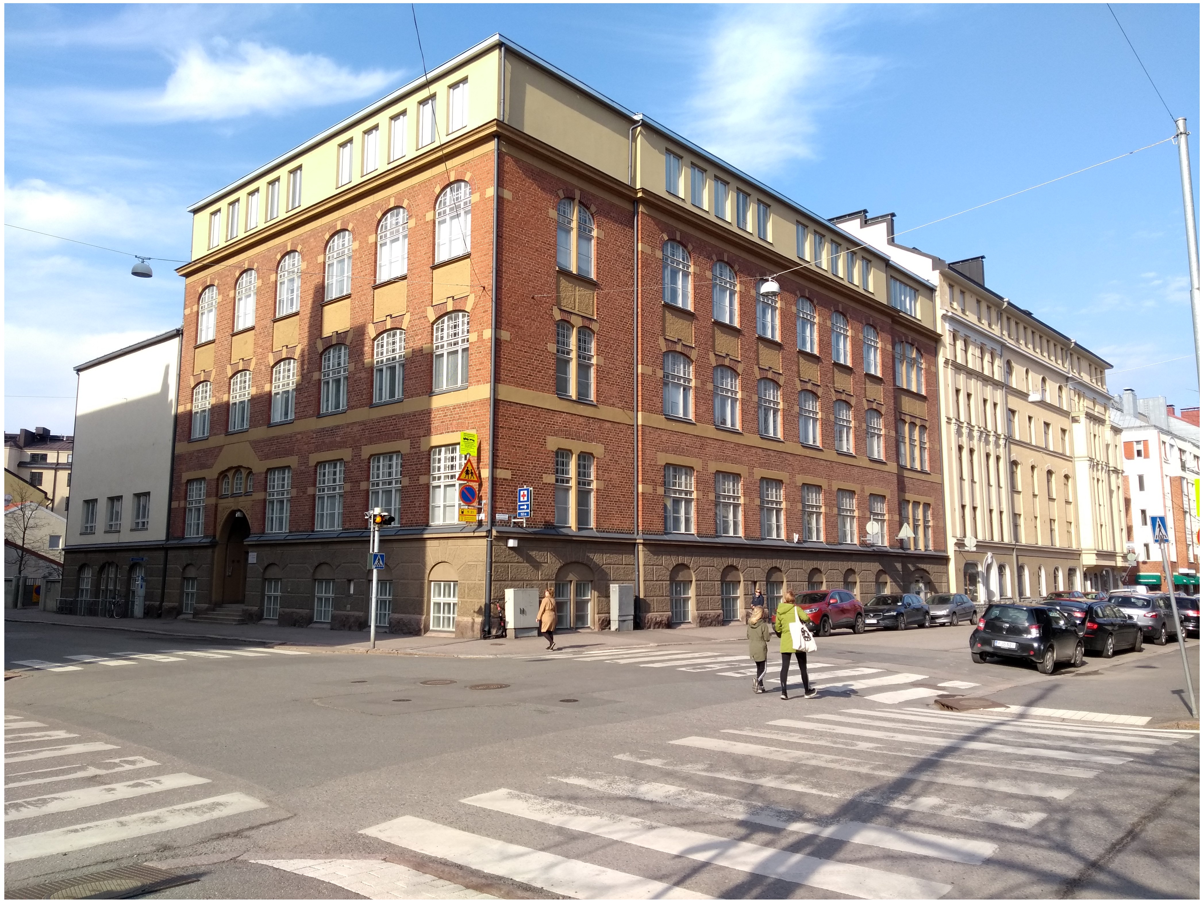 Töölön kansakoulu. Töölönkatu 41-45. rephoto