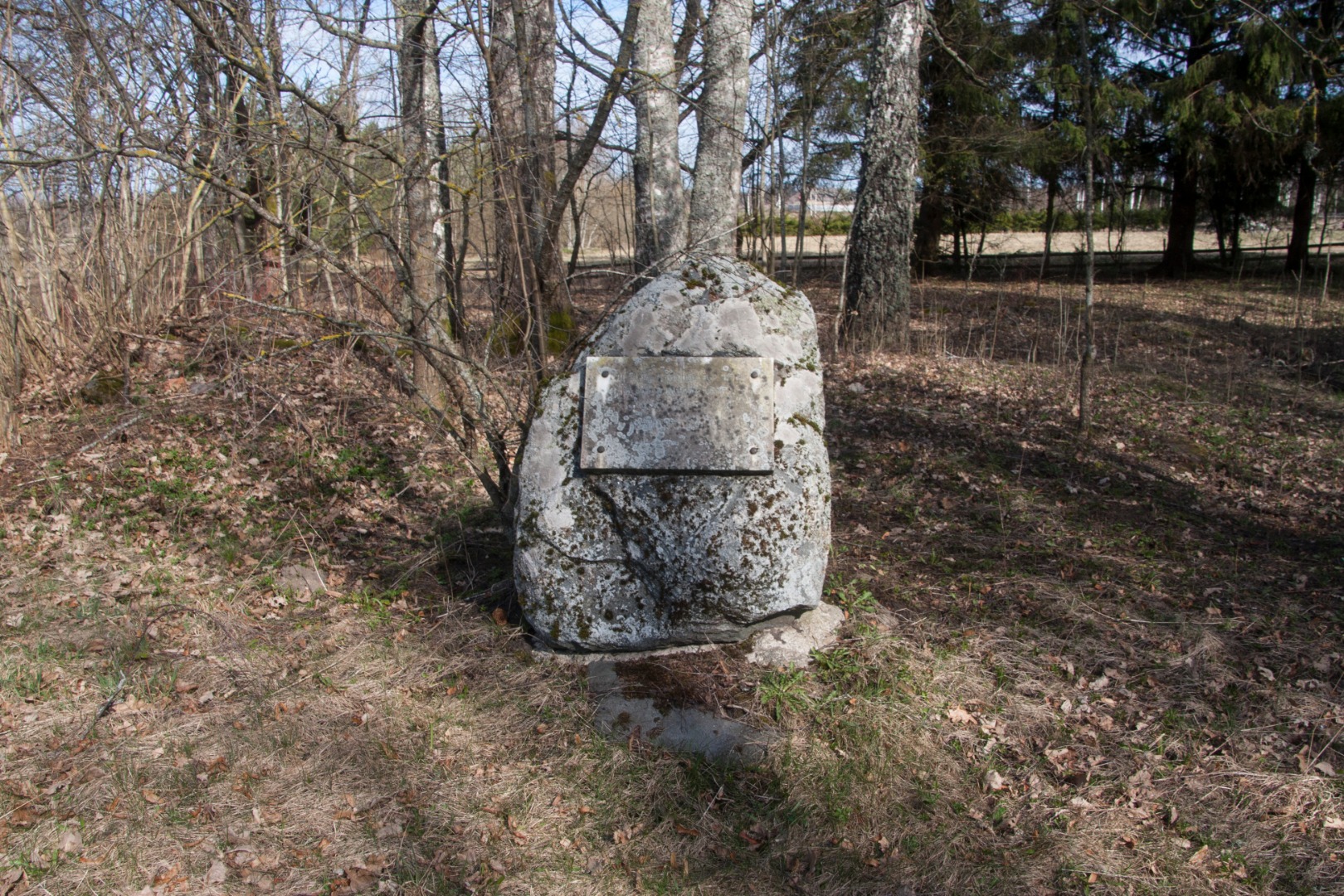 Köler, Johann, commemorative stone of birth in Kööbra rephoto