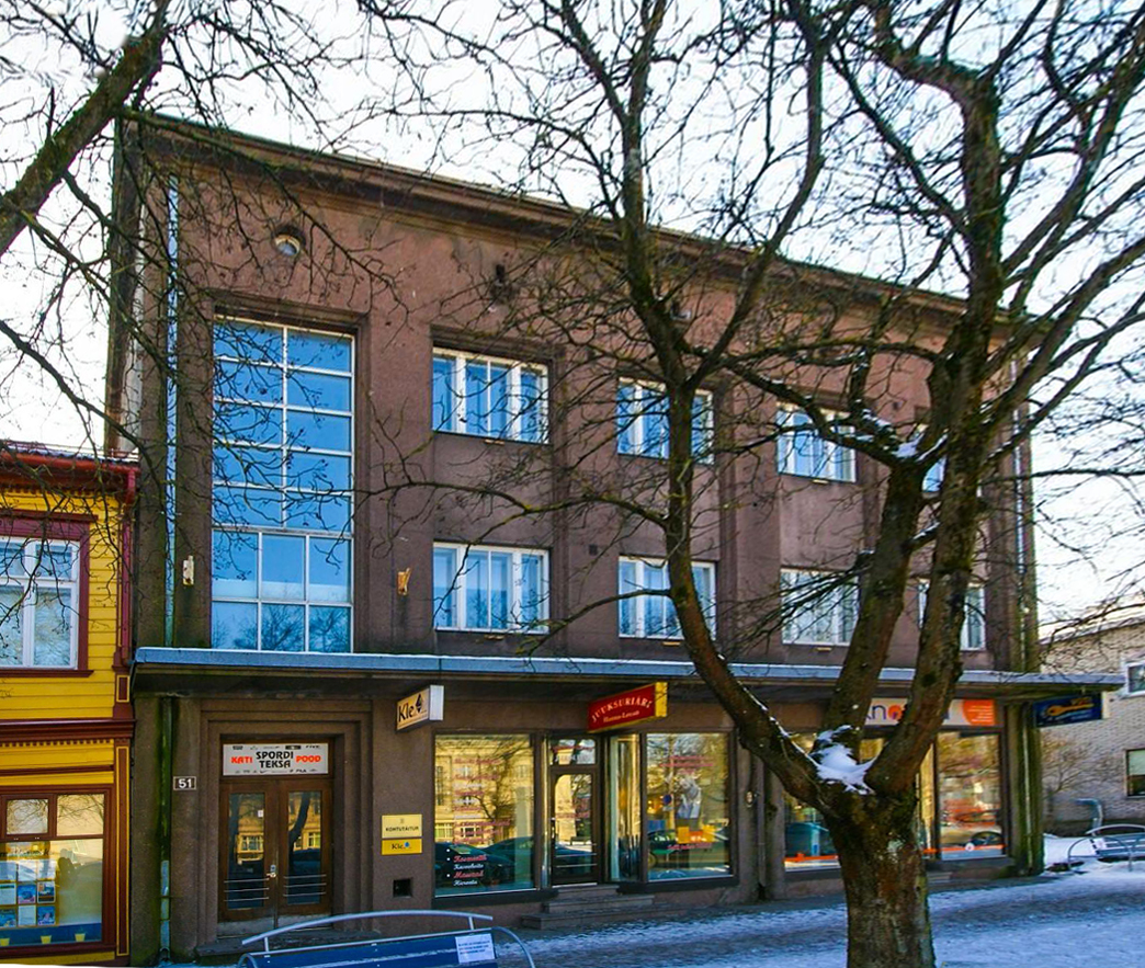 EK(b)P Pärnumaa Committee building. rephoto