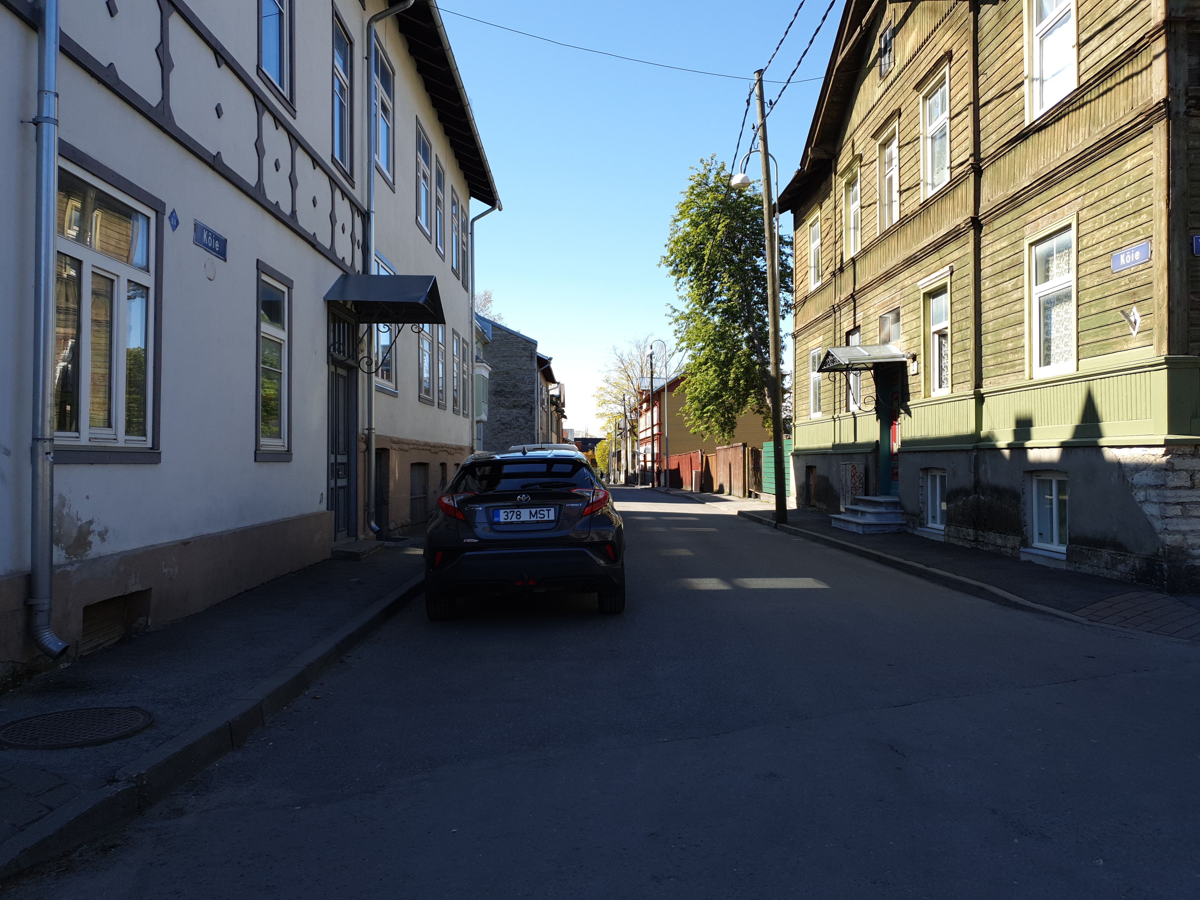 View on Köie Street. rephoto