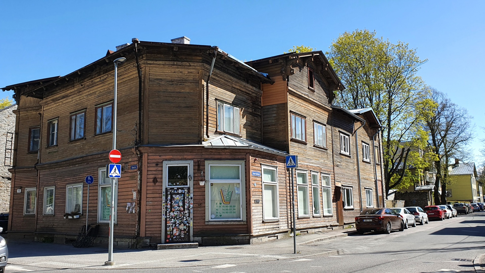 View of the building J. Nikonov Street 17. rephoto