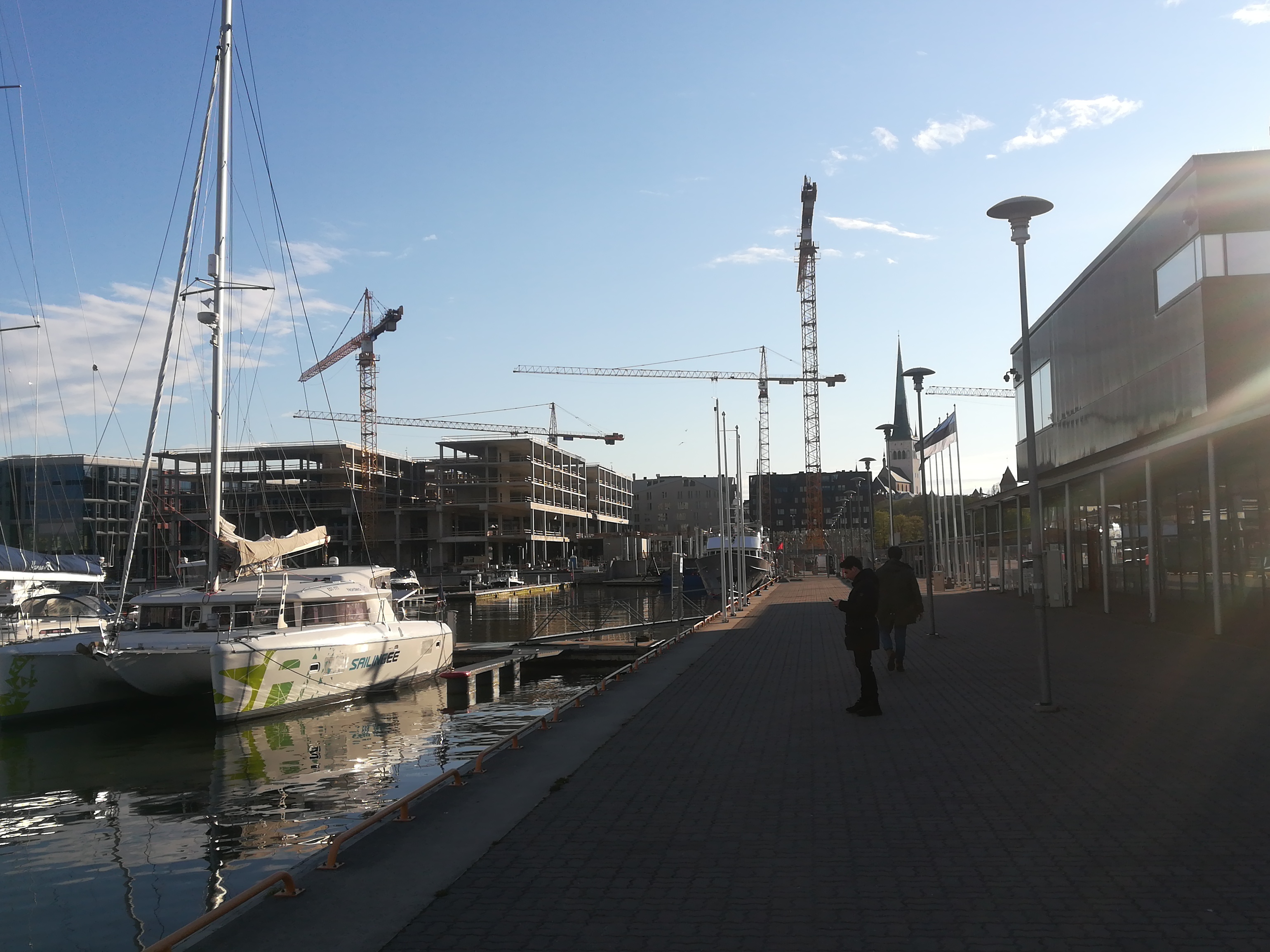 Ships in the port of Tallinn. rephoto