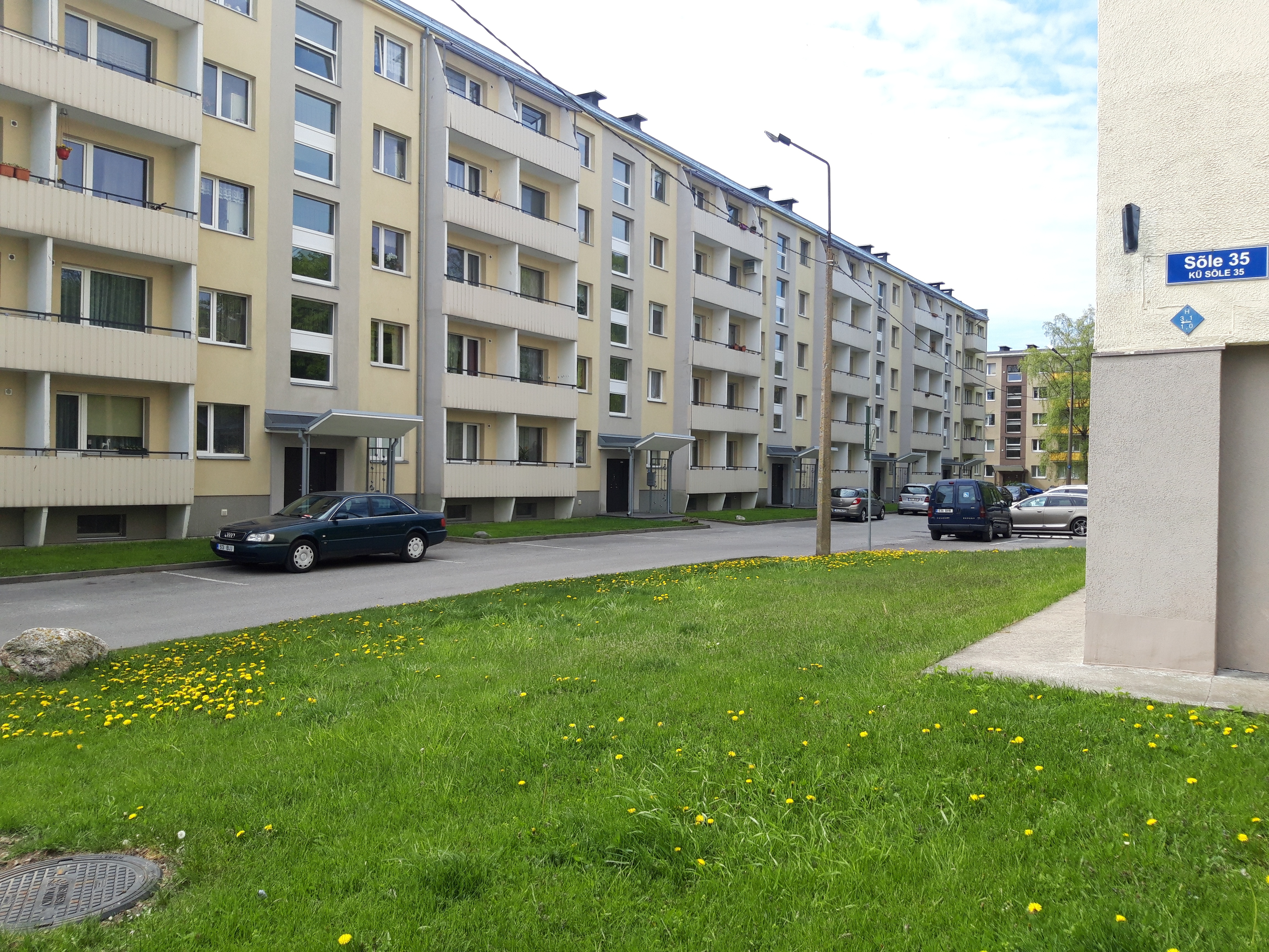 Panel houses on Sõle Street. rephoto