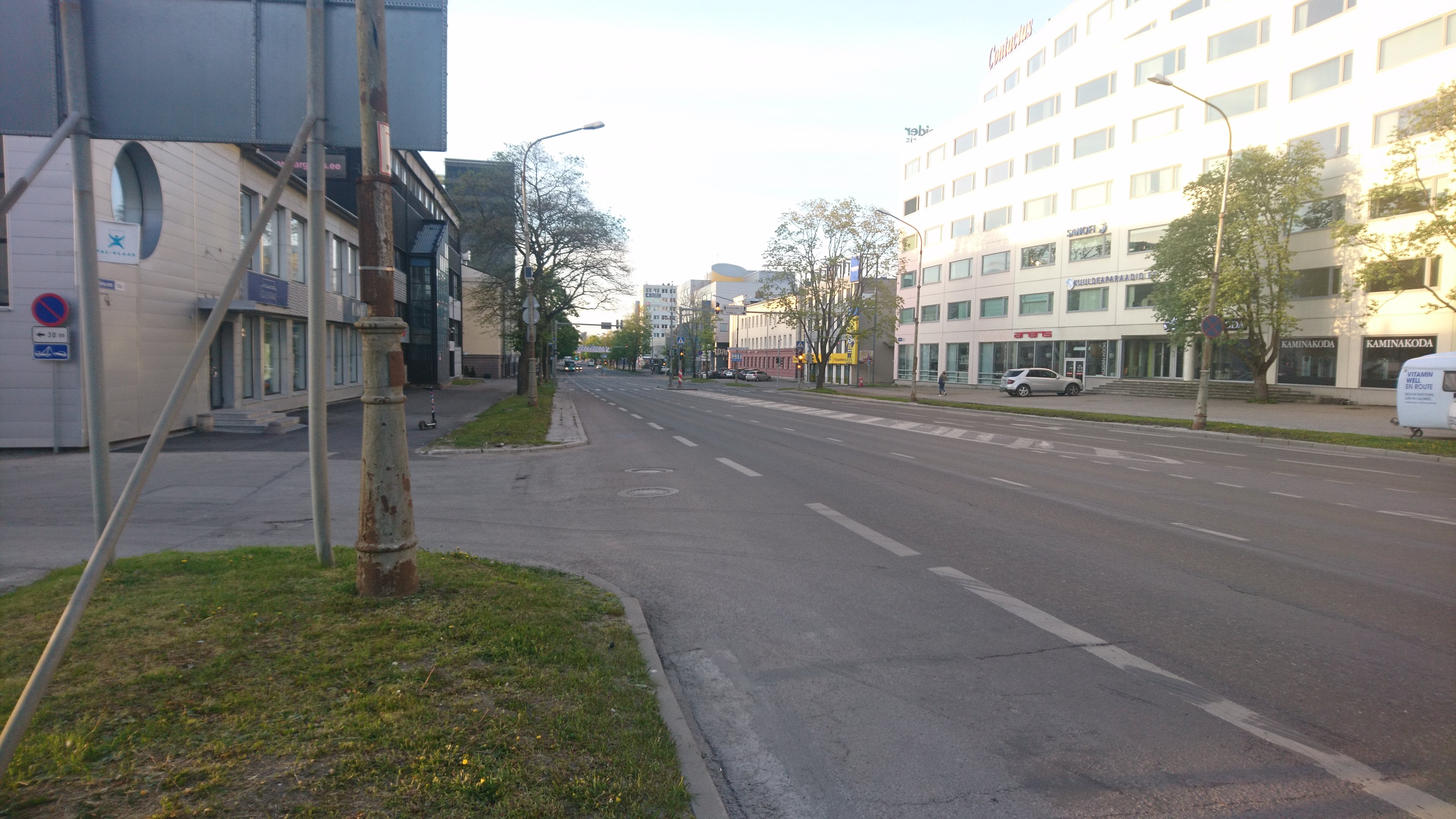 Cutting the road between Järva and Tondi rephoto