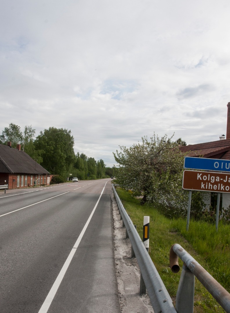 Photo, Viljandimaa, Oiu, view by Viljandi towards Tartu rephoto