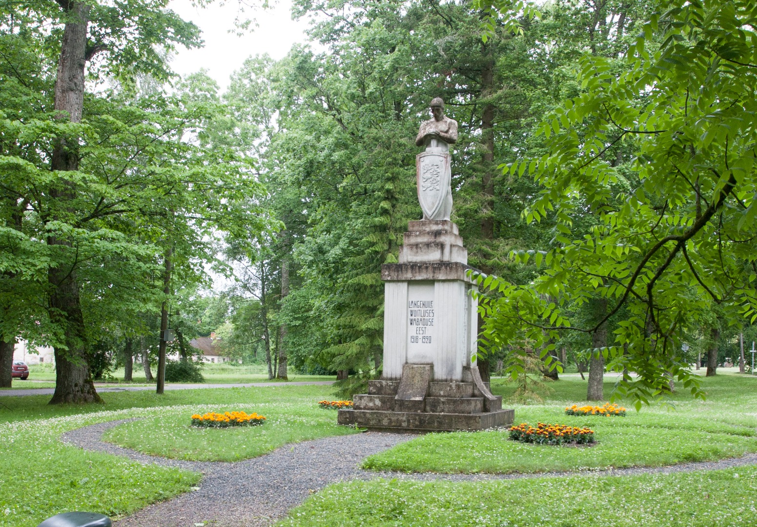 Estonia : Põltsamaa War of Independence monument rephoto