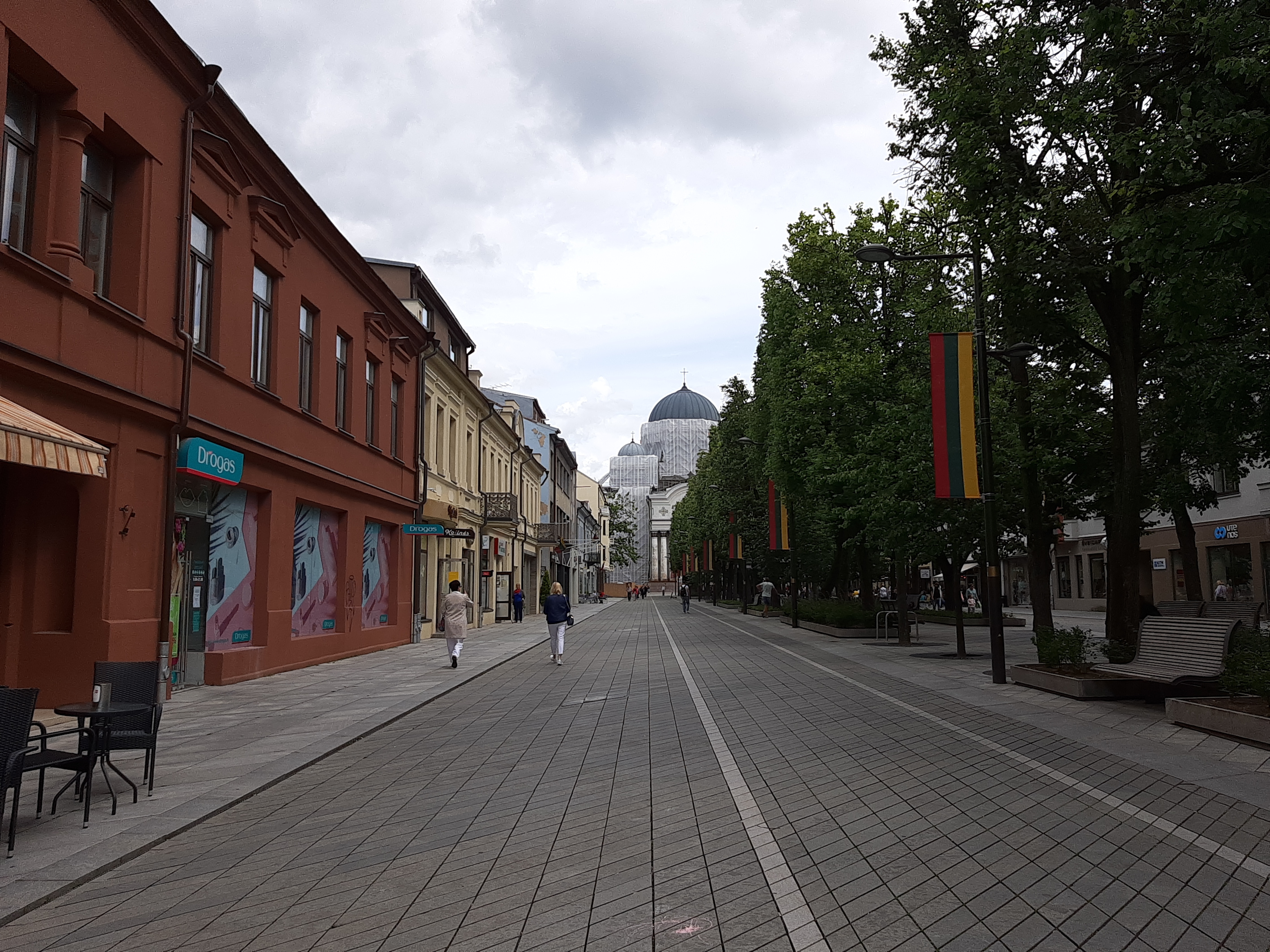 Card “Kaizeris Vilhelm Street in Kaunas” rephoto