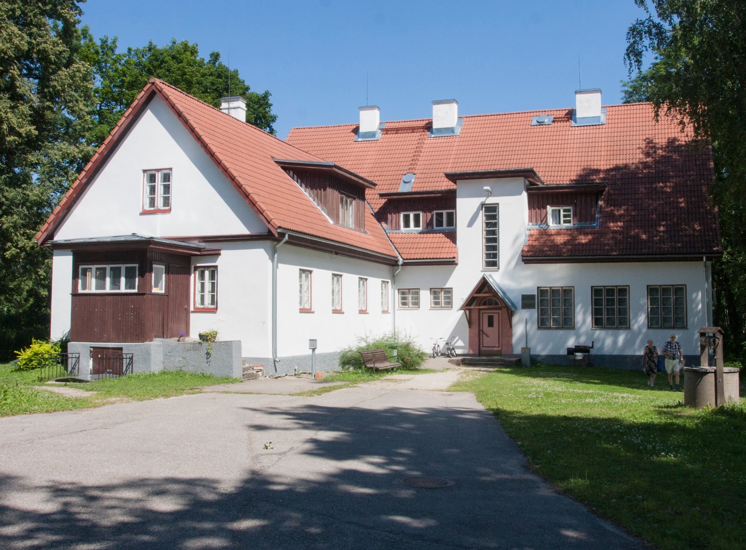 Hellenurme algkooli juurdeehitus, 2 vaadet. Arhitekt August Volberg rephoto