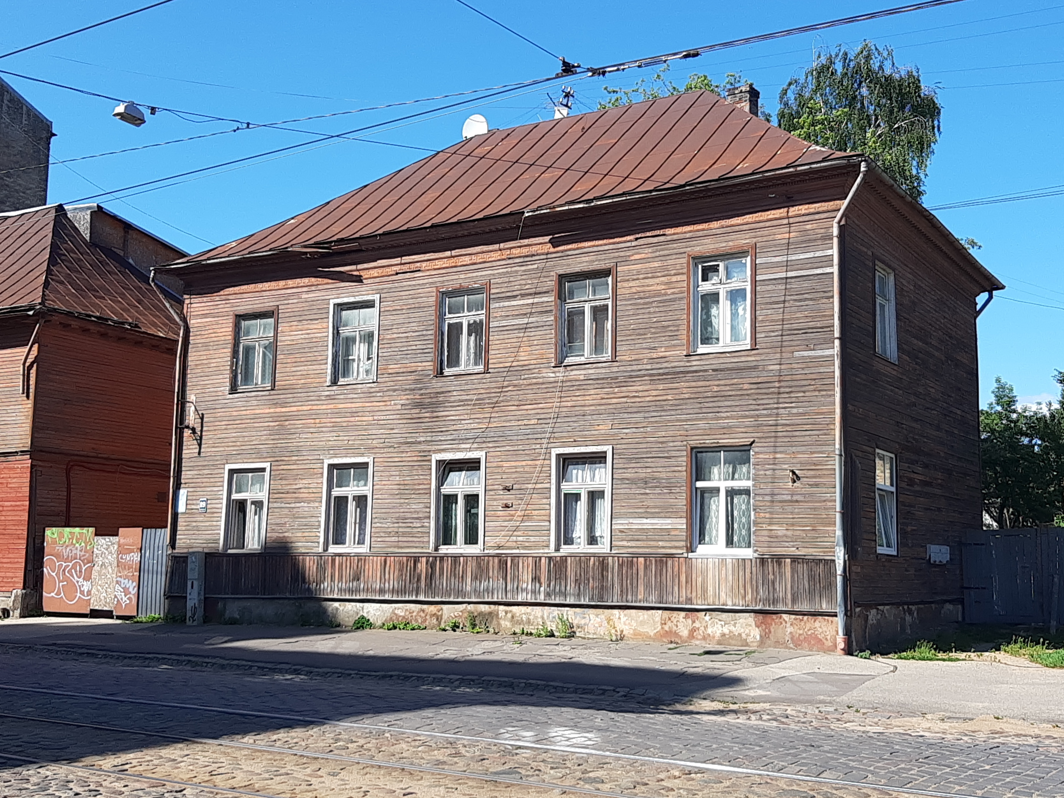 Riga. House in Moscow Street 89 rephoto