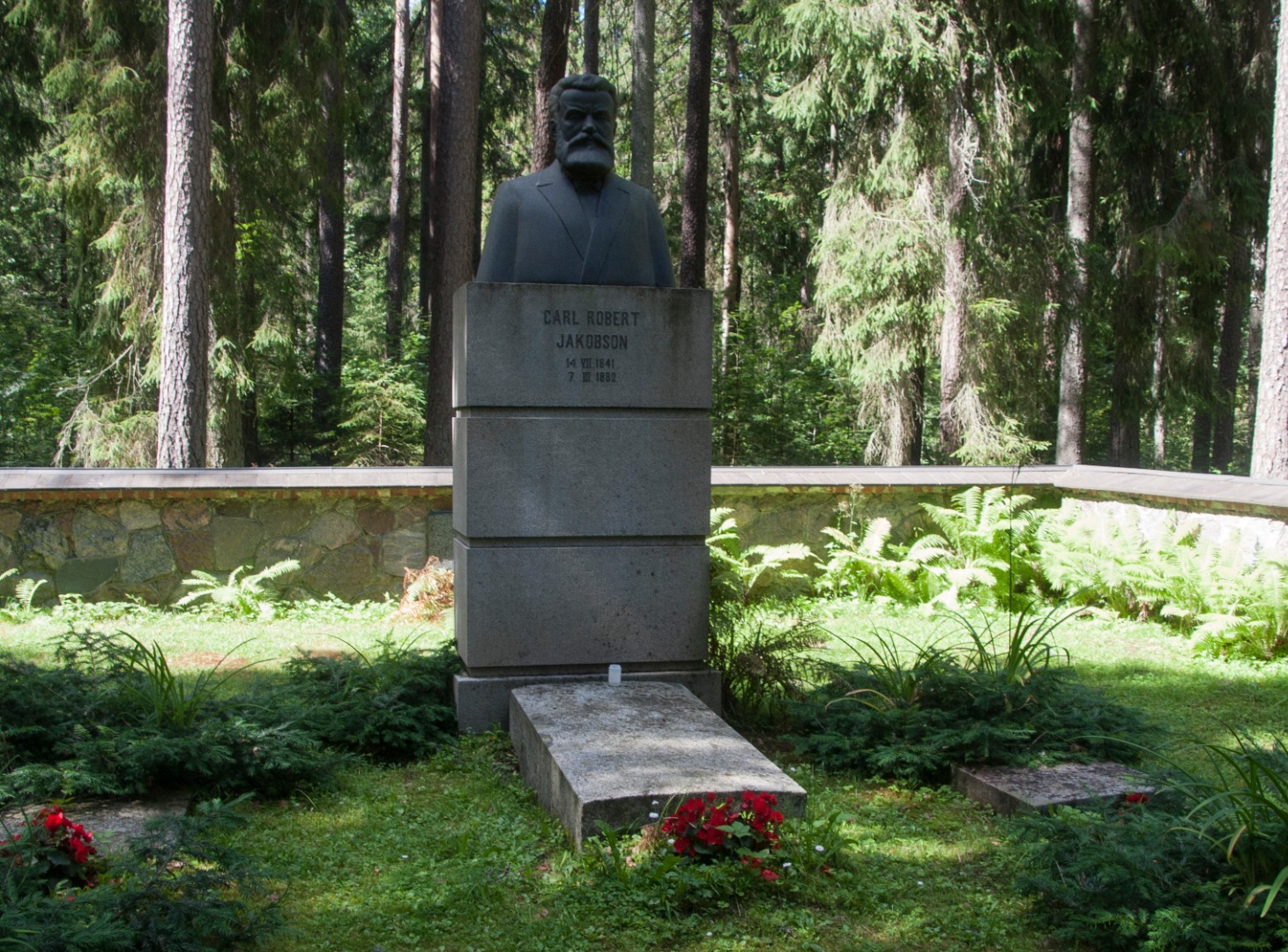 Livimaa : C. R. Jakobson's grave hill New-Wändras = Livland rephoto