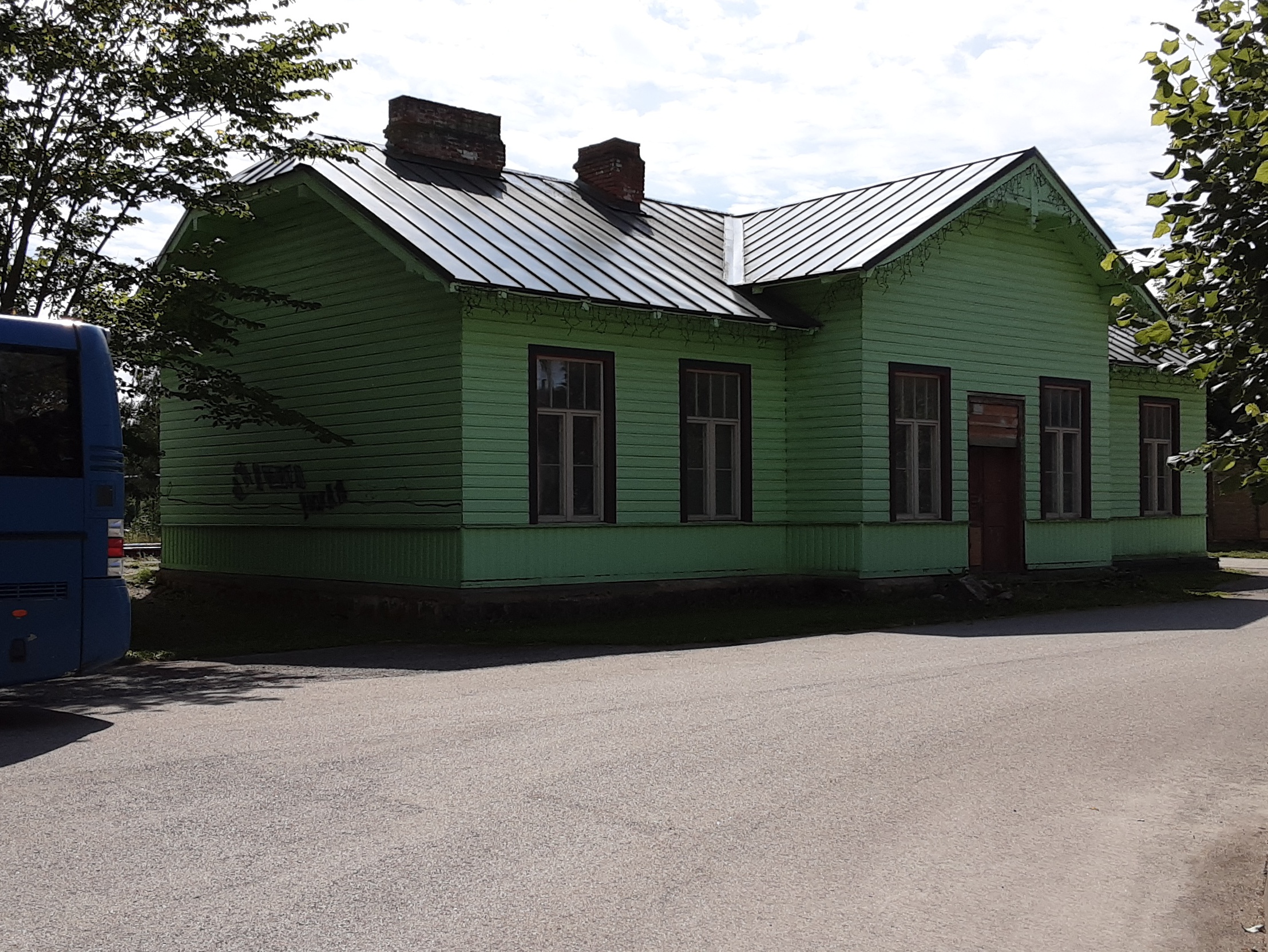 Antsla railway station Võru county Antsla municipality Antsla rephoto