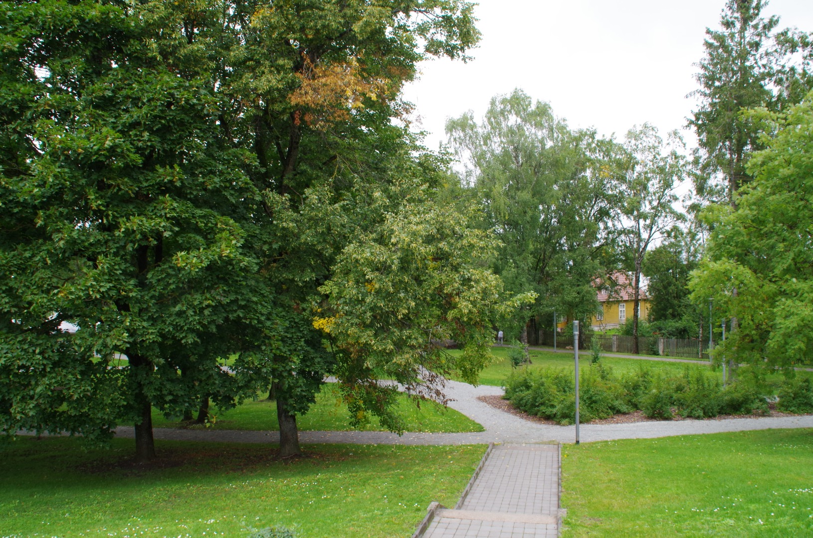 Rakvere, view of Pika street over Teacher's heinamaa rephoto