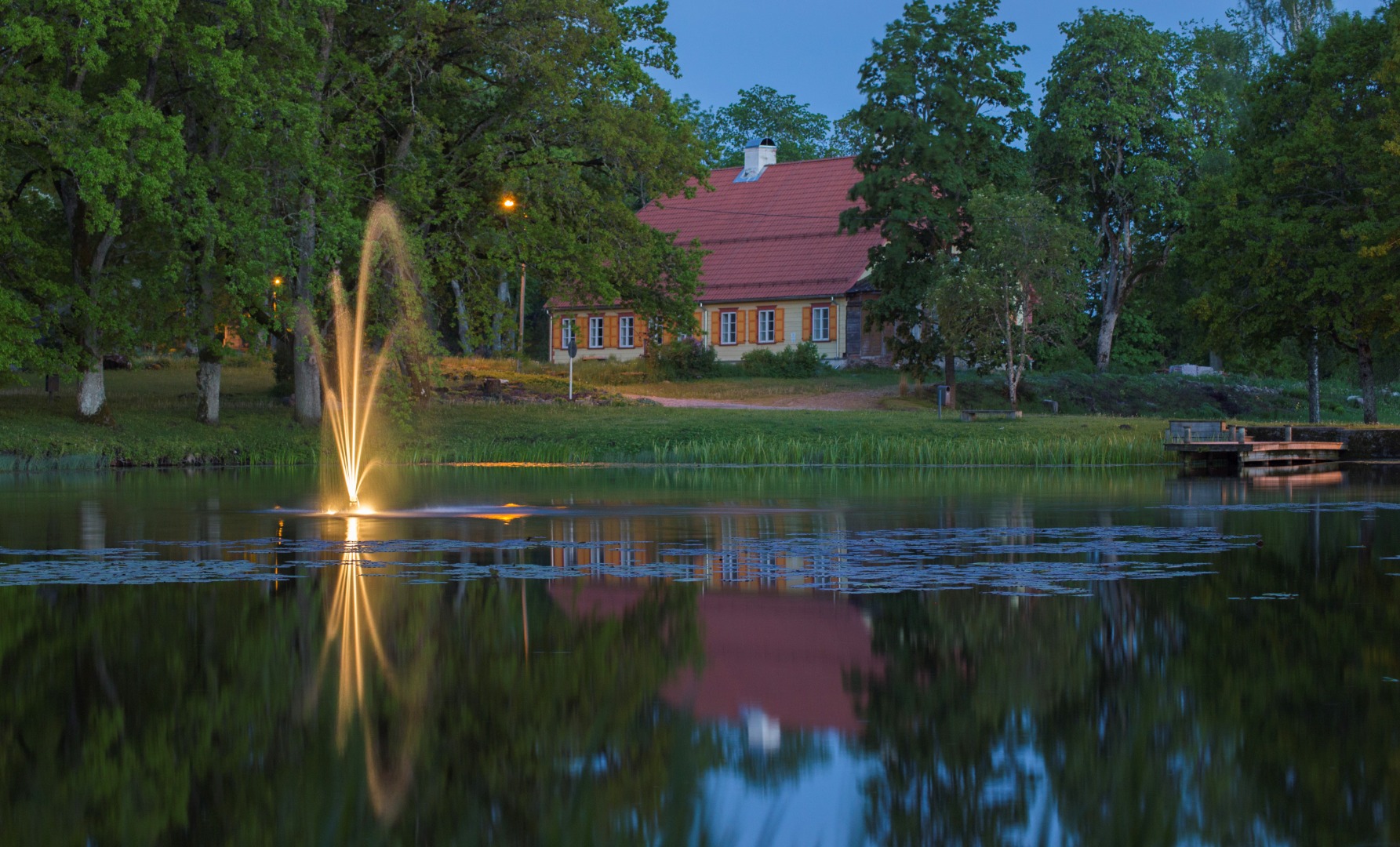 Suure-Jaani järv vesiroosidega rephoto