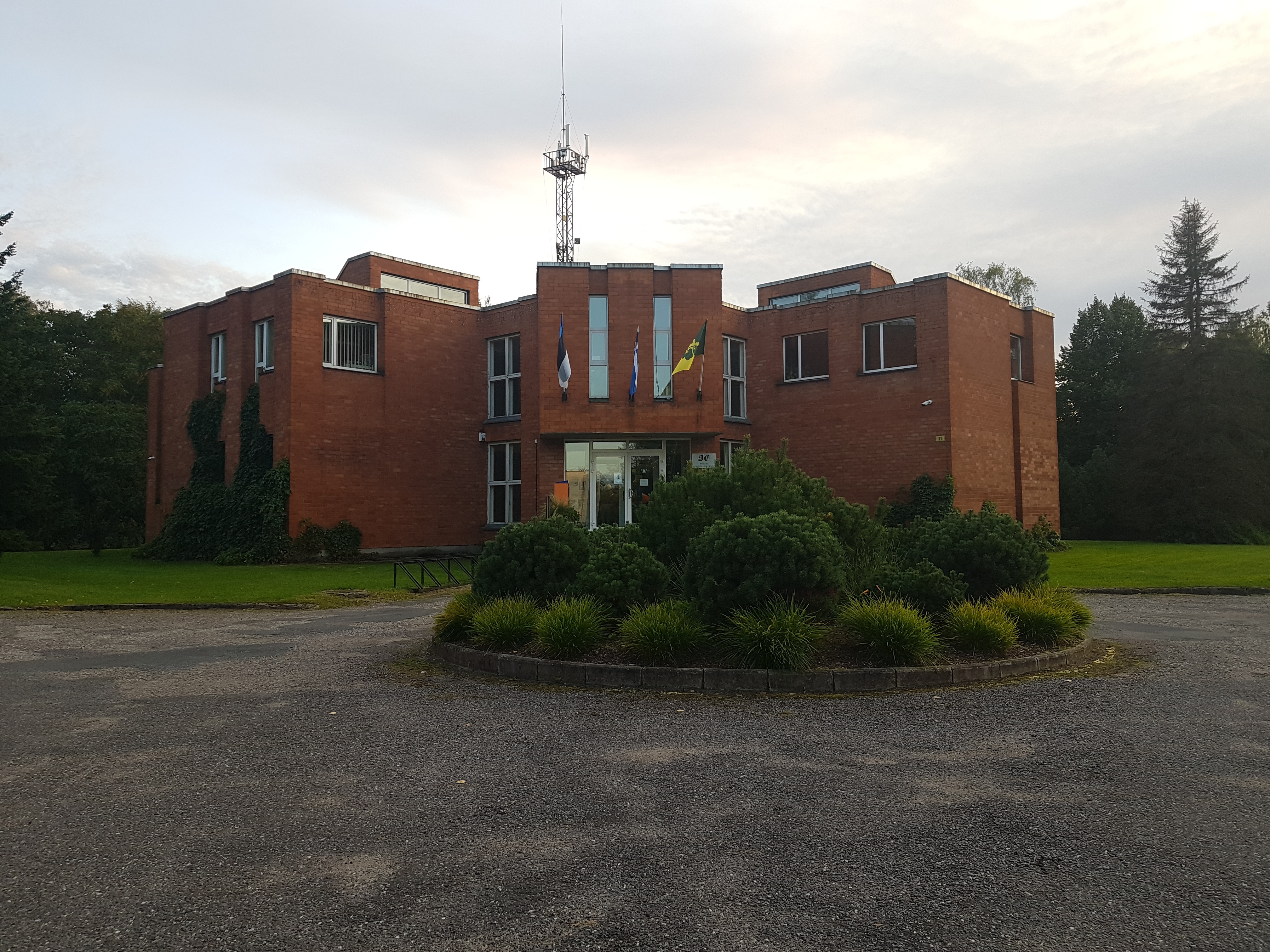 The main building of Sindi sovhoosi. Architect Ain Padrik rephoto