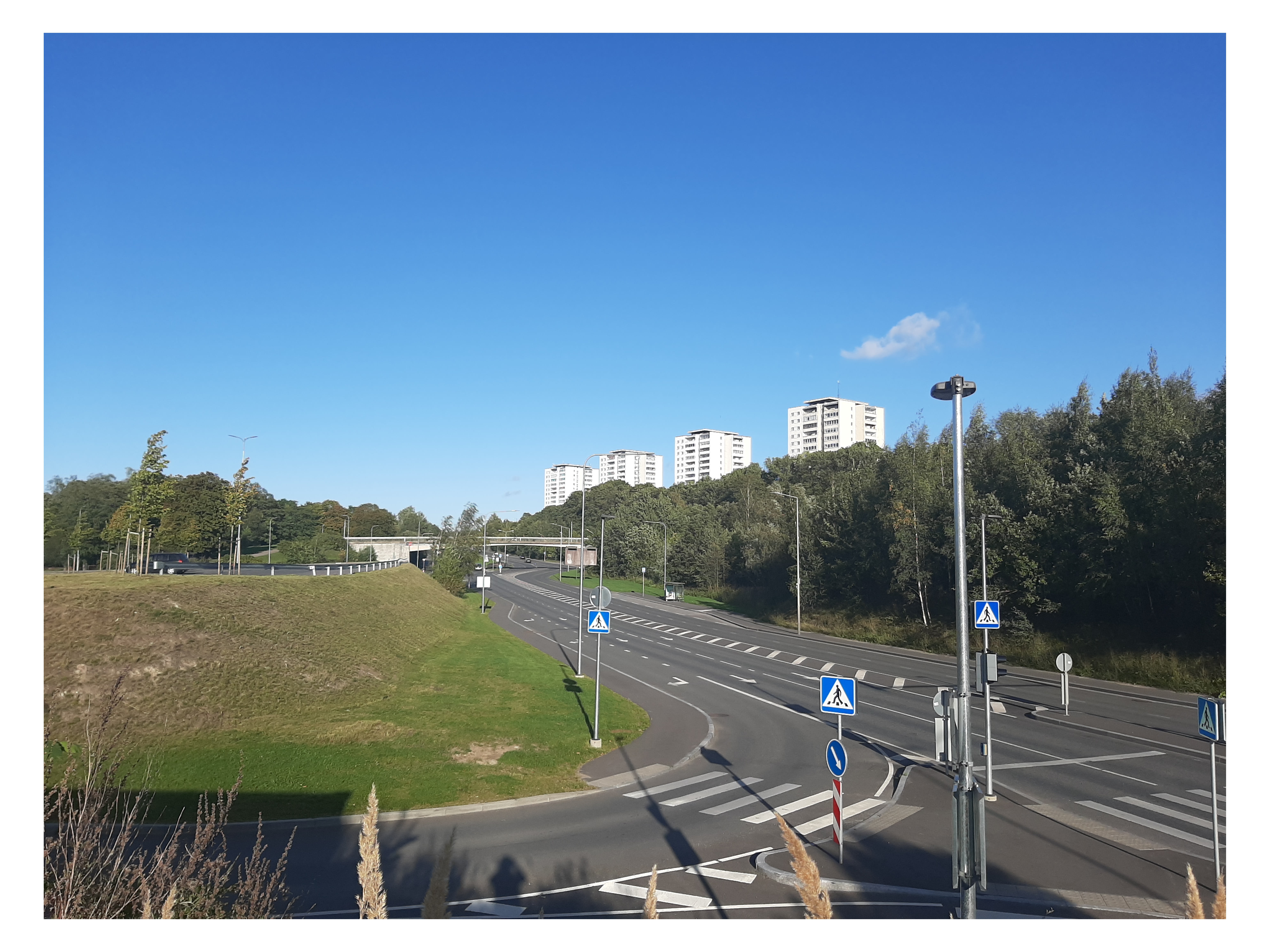 Construction of October Road rephoto
