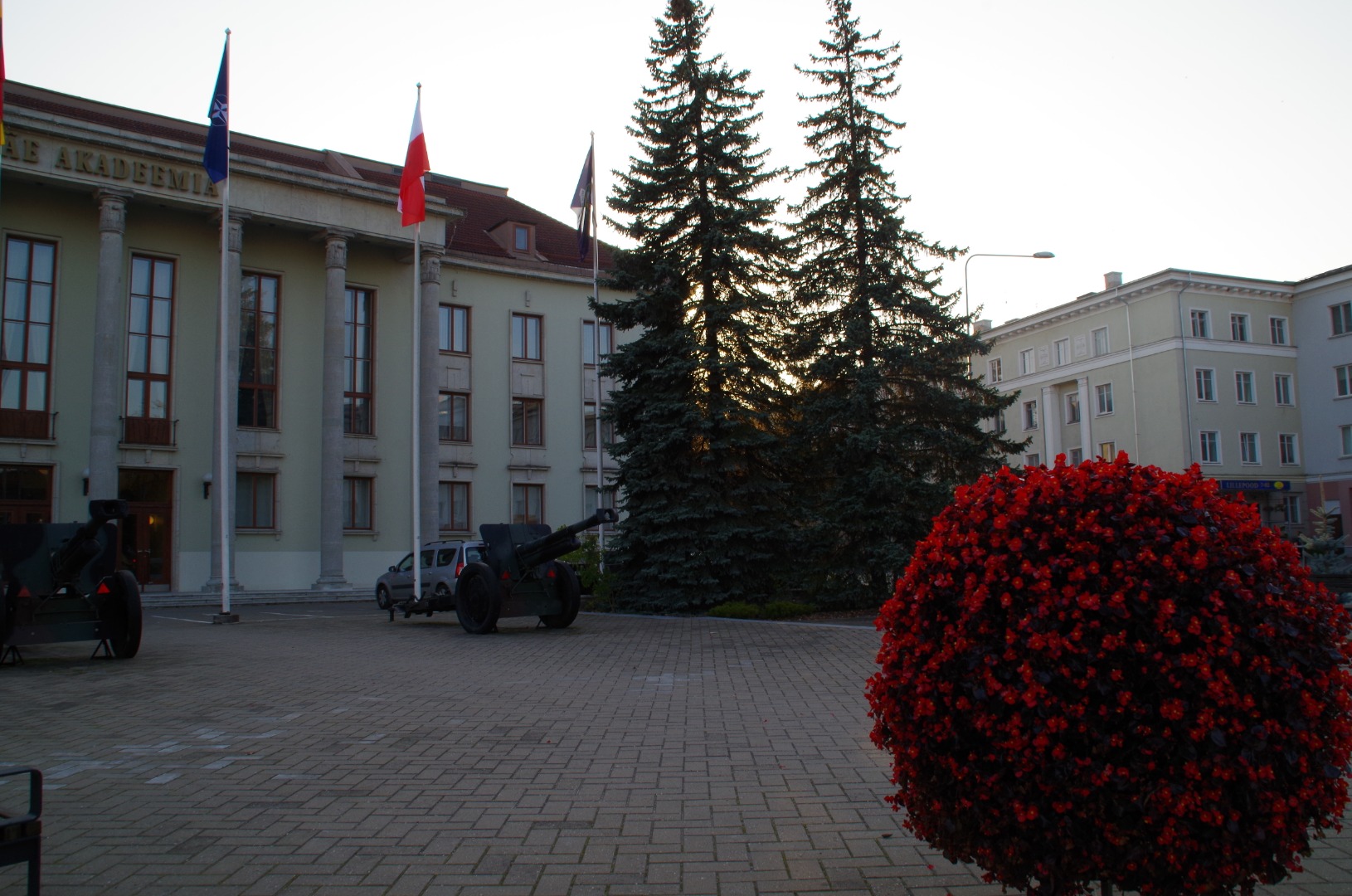 V. I. Lenin monument in front of the main building of the Estonian Academy of Agriculture. rephoto