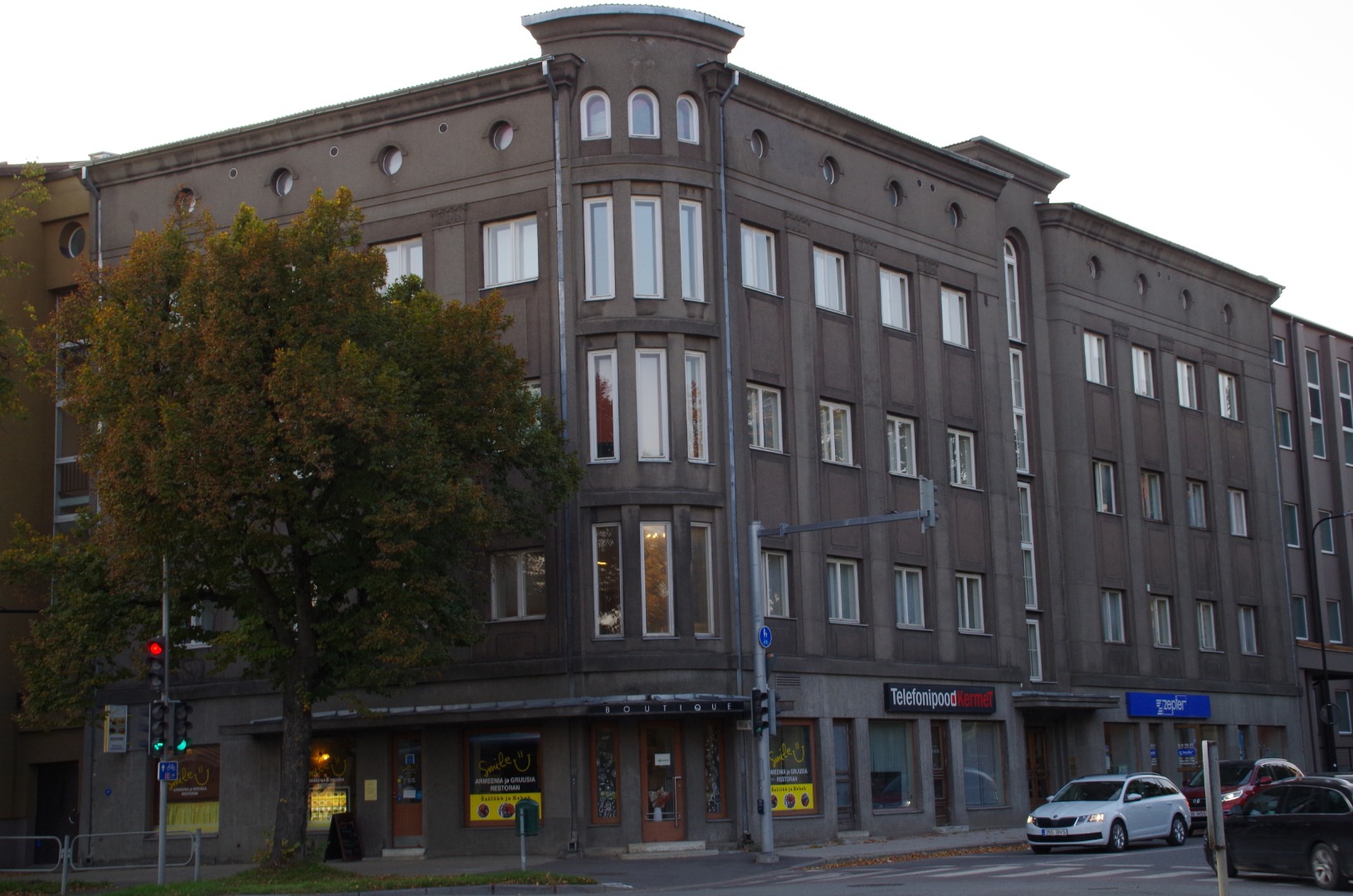 Building Riga Street no. 85, where the German Salapolice (Gestapo) was located. rephoto