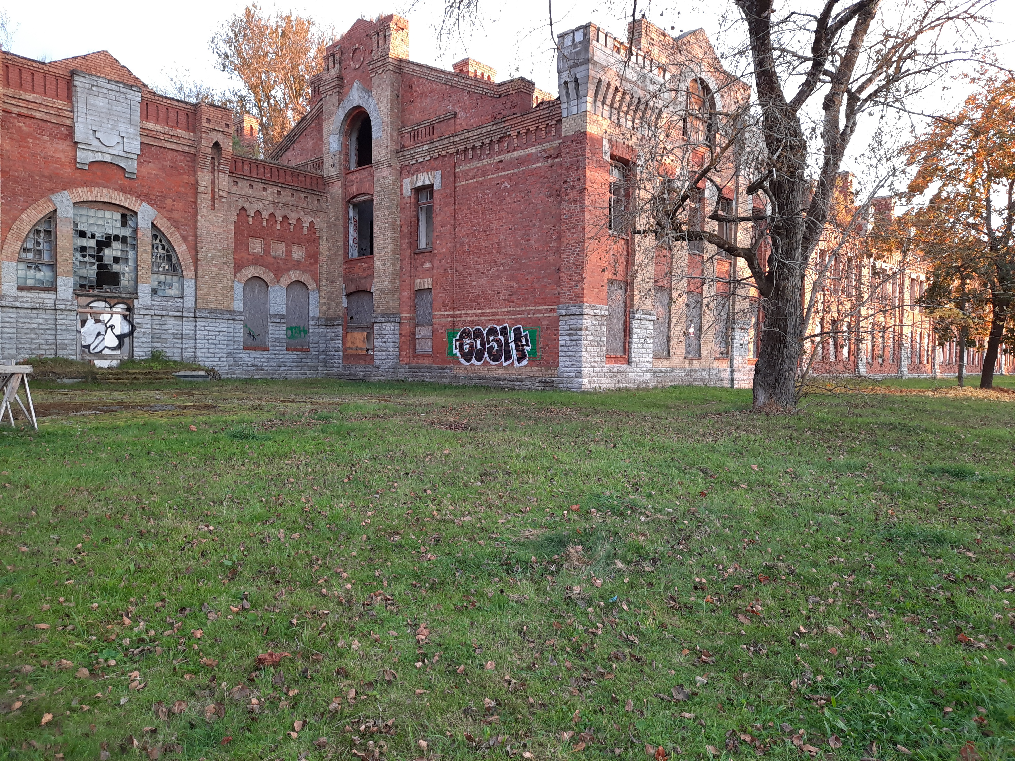 View of the armchair buildings. Colorful. rephoto