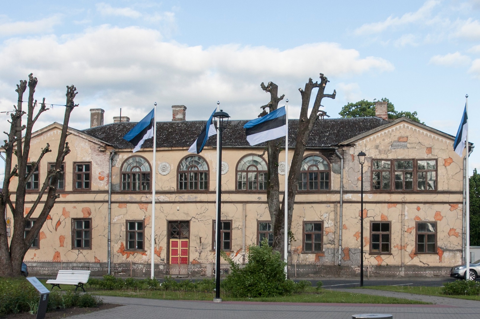 Viljandi High School building rephoto