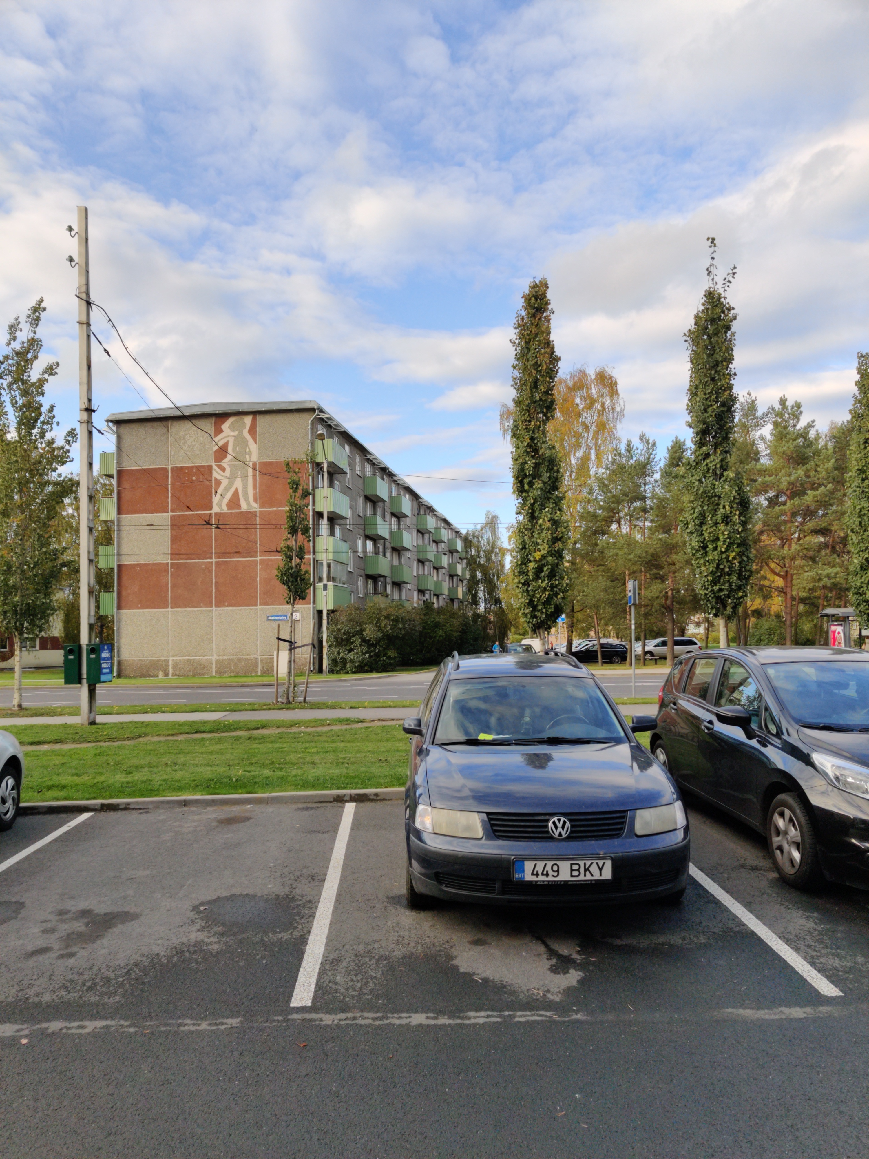 View of the apartments in Mustamäe. rephoto
