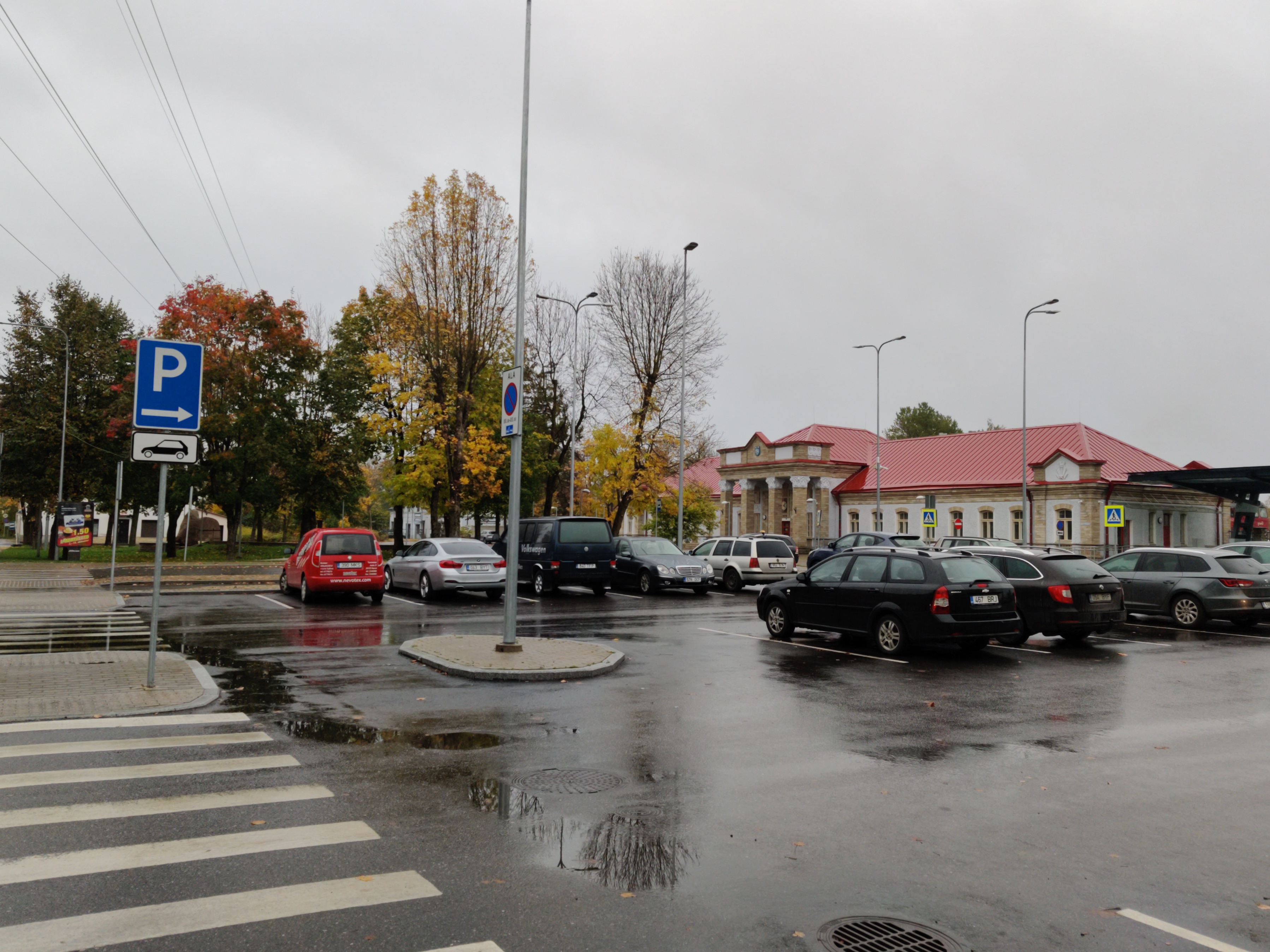 View of Narva Railway Station rephoto