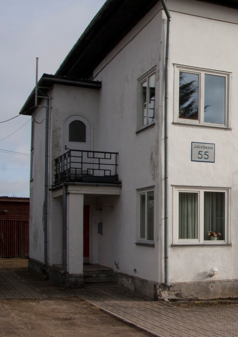 A house where he lived in 1944. Friedebert Tuglas Viljandi County Viljandi City Carl Robert Jakobson 55 rephoto