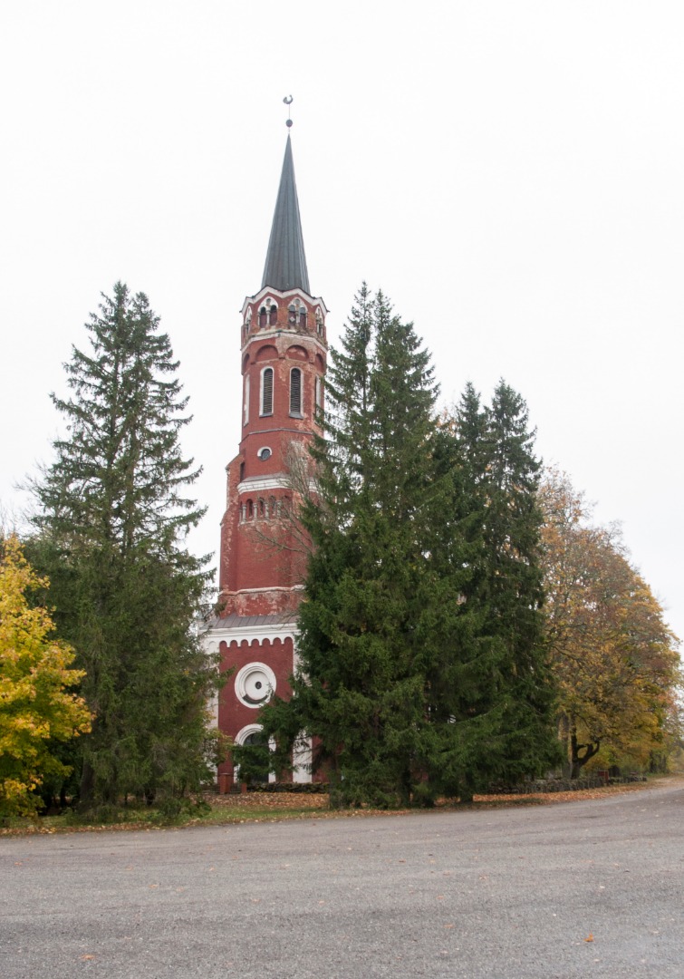 värvifoto, Halliste khk, Halliste kirik, 1993, foto J. Pihlak rephoto