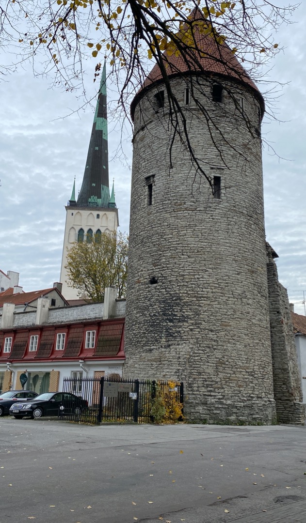 Old Town of Tallinn. Artillery street. rephoto
