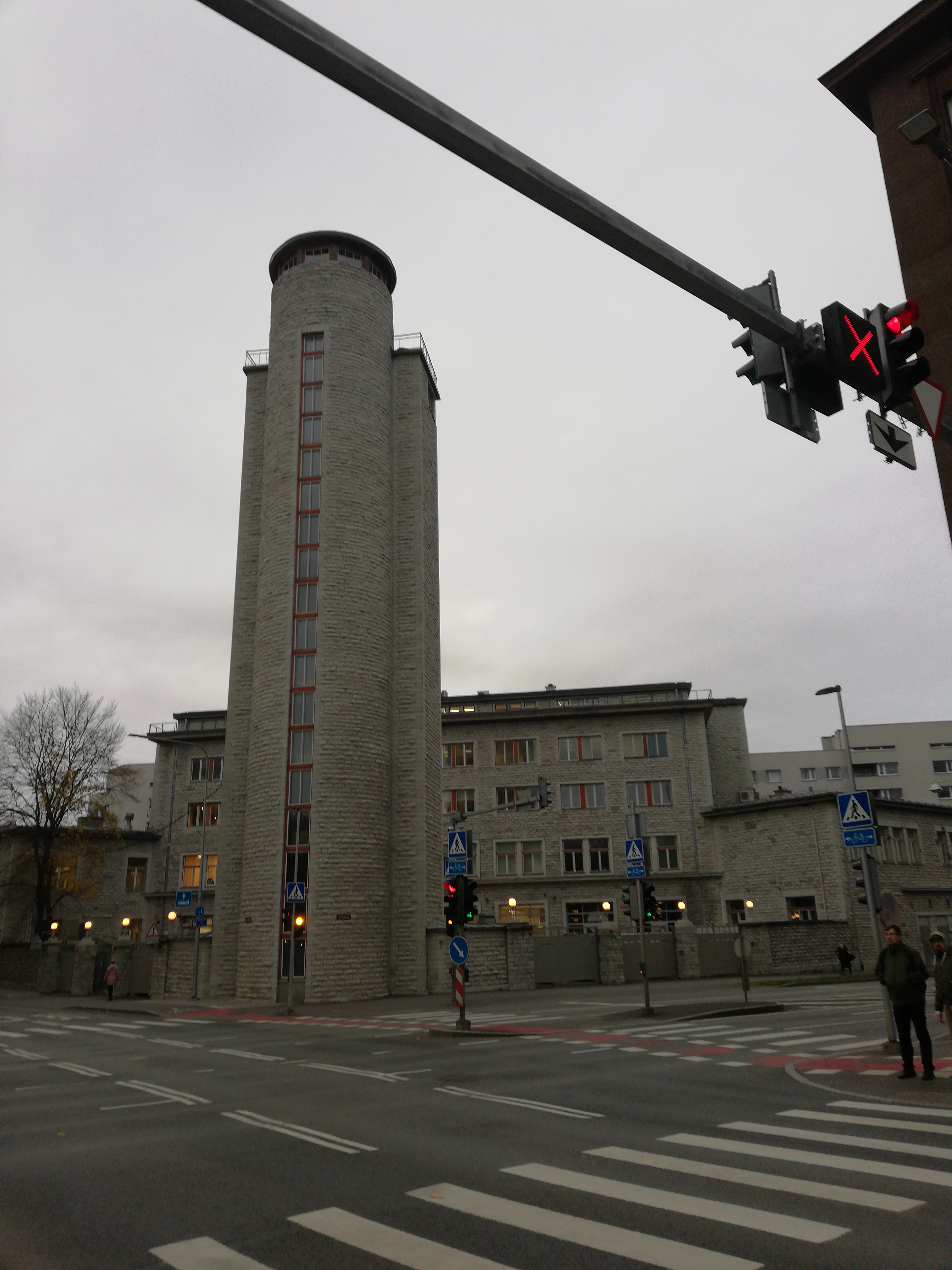 Raua tn tuletõrjehoone, vaade Raua tänavalt. Arhitekt Herbert Johanson rephoto