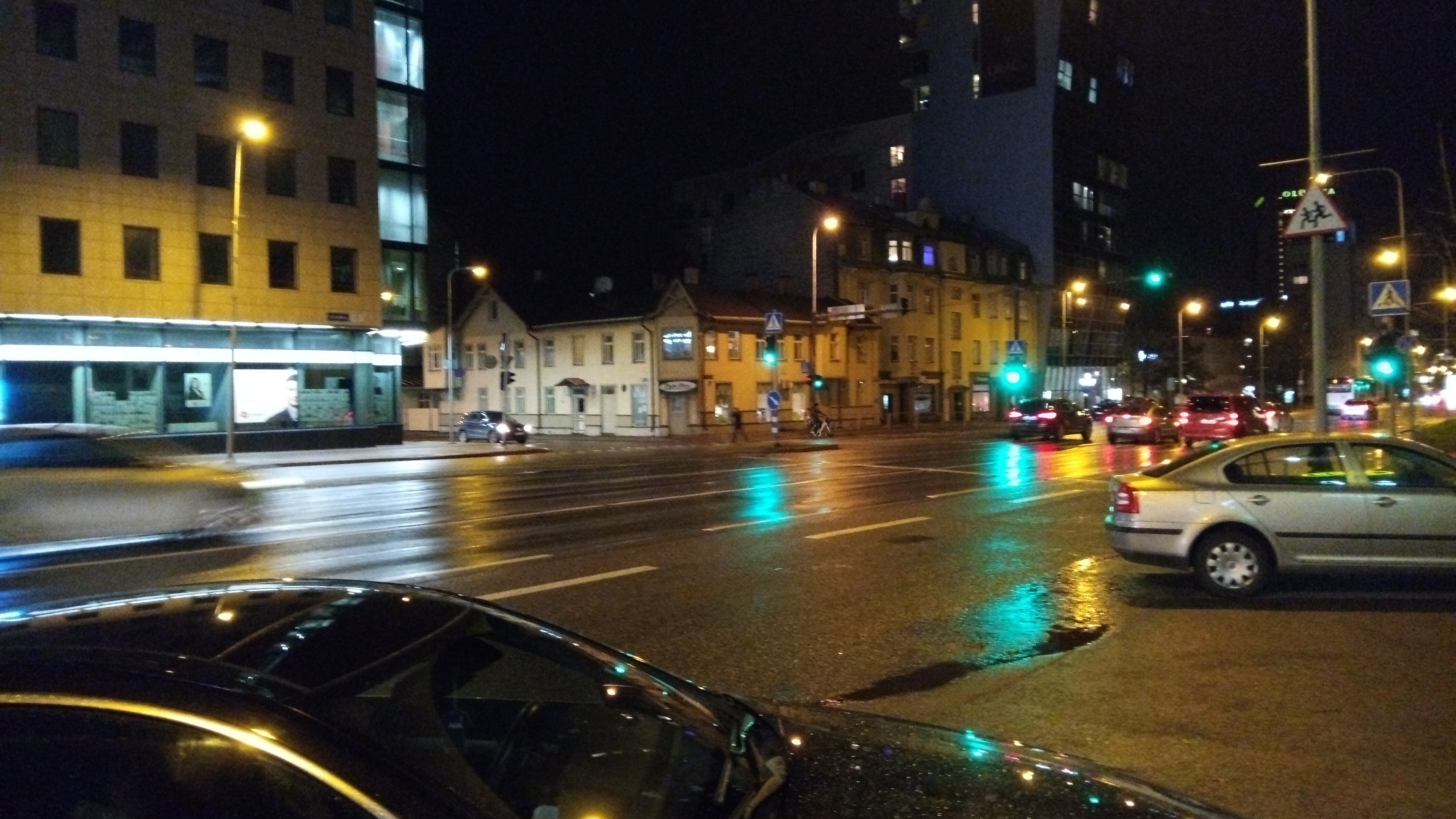 View from Liivalaia Street to Tatari Street in Tallinn rephoto