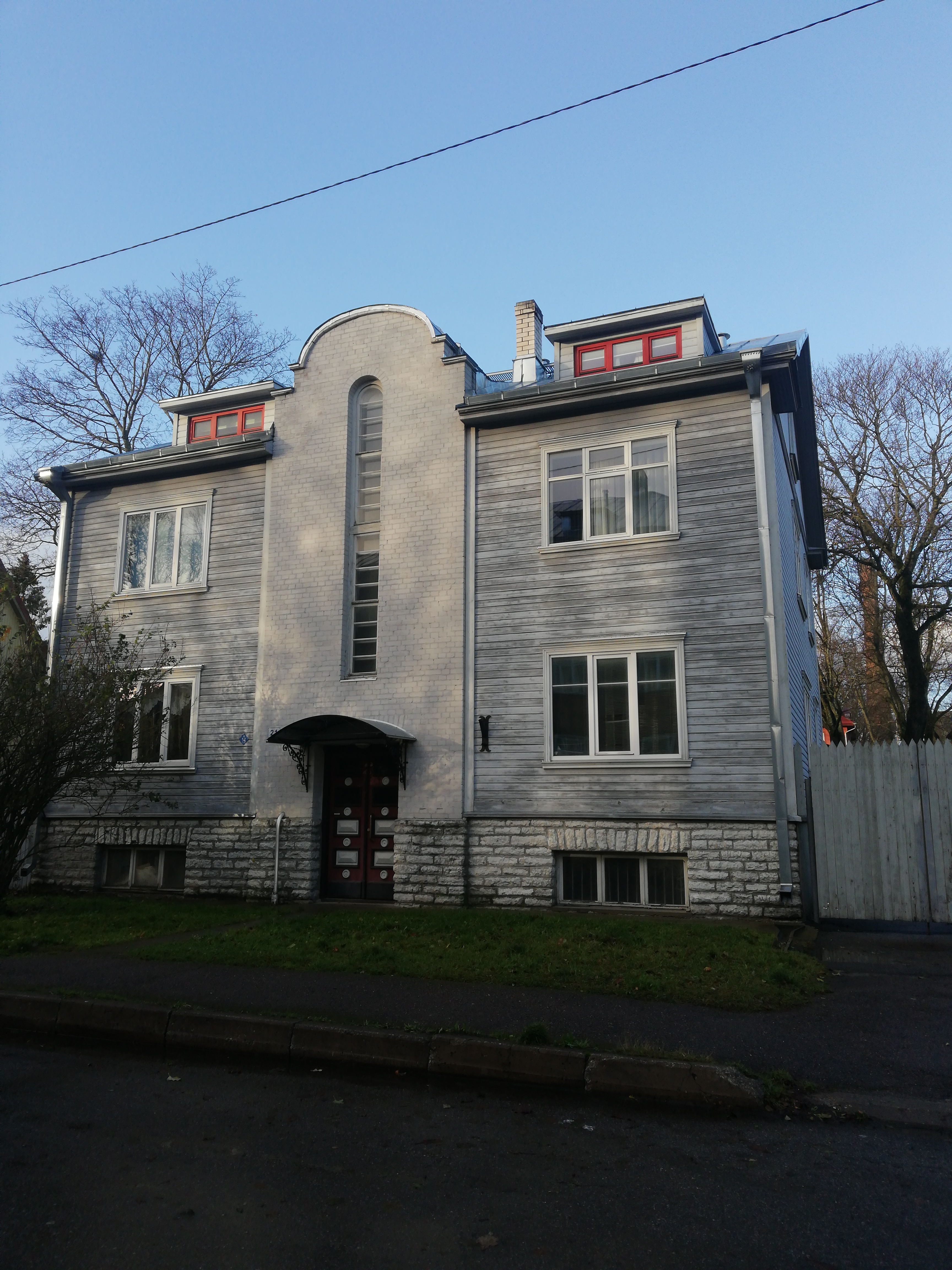 The house where in 1946-1964 Villem Kapp Harju county lived in Tallinn Kungla 21 rephoto