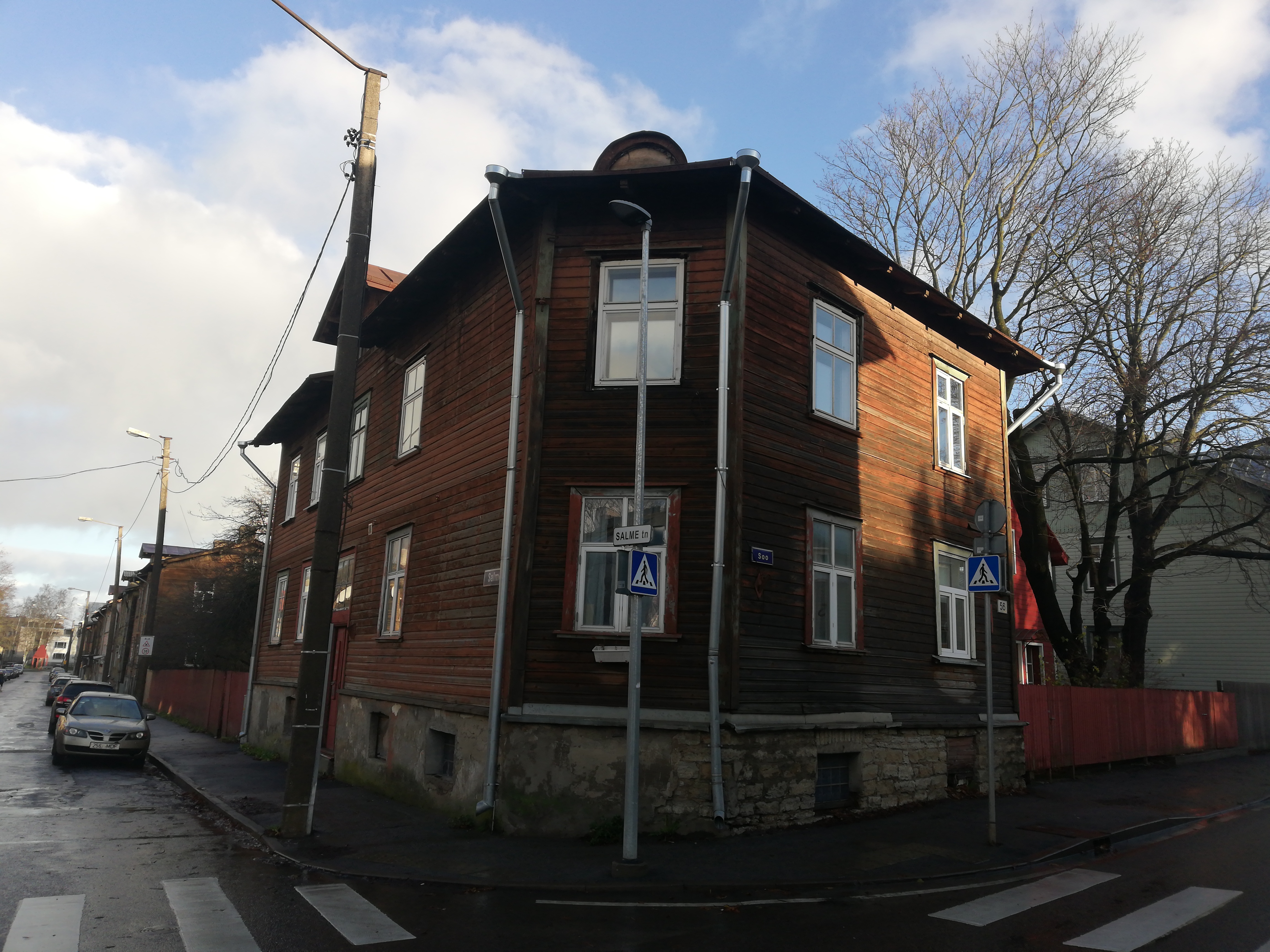 View of the building J. Nikonov Street 56. rephoto